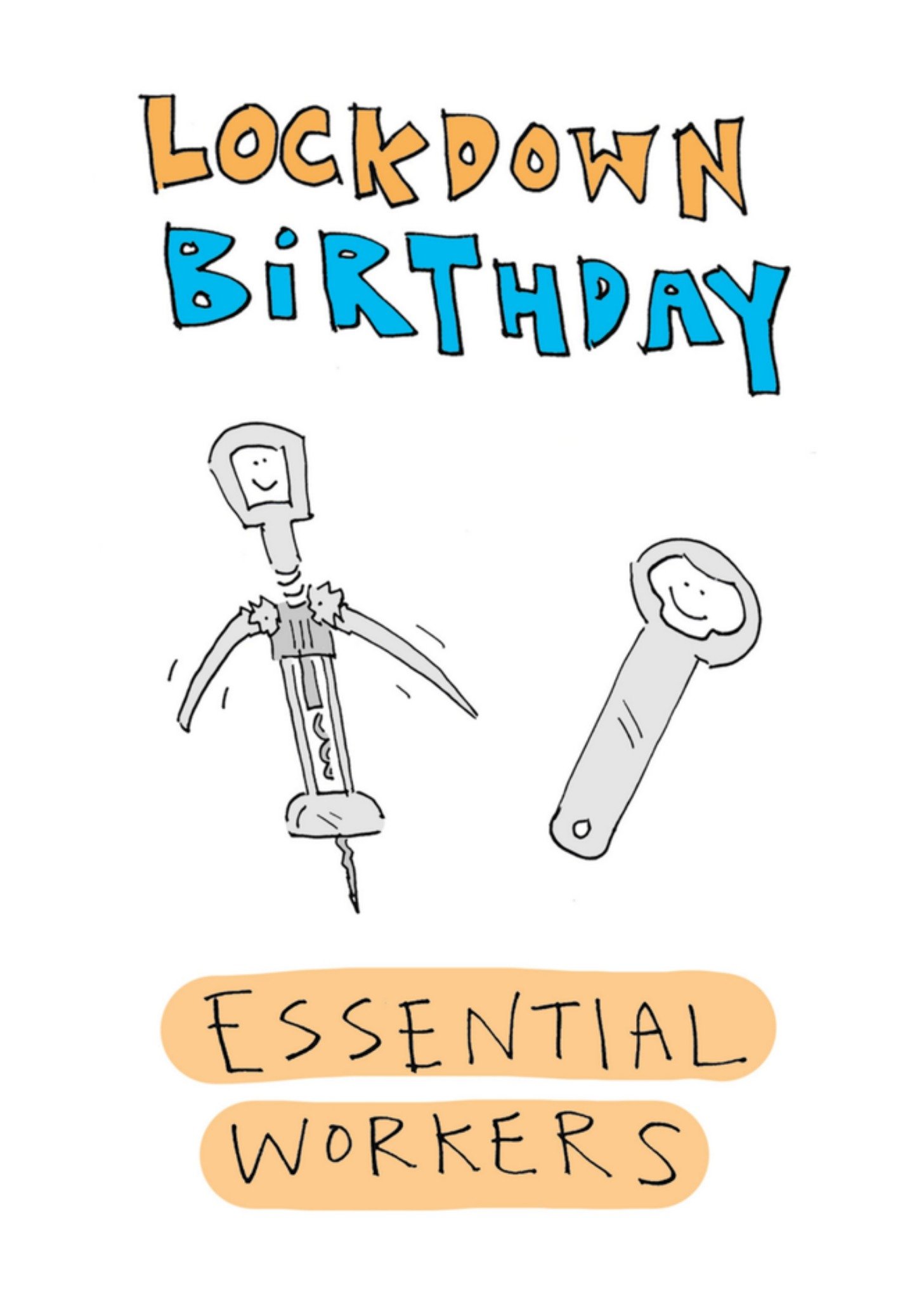 Verjaardagskaart lockdown Kaart Felt Studios