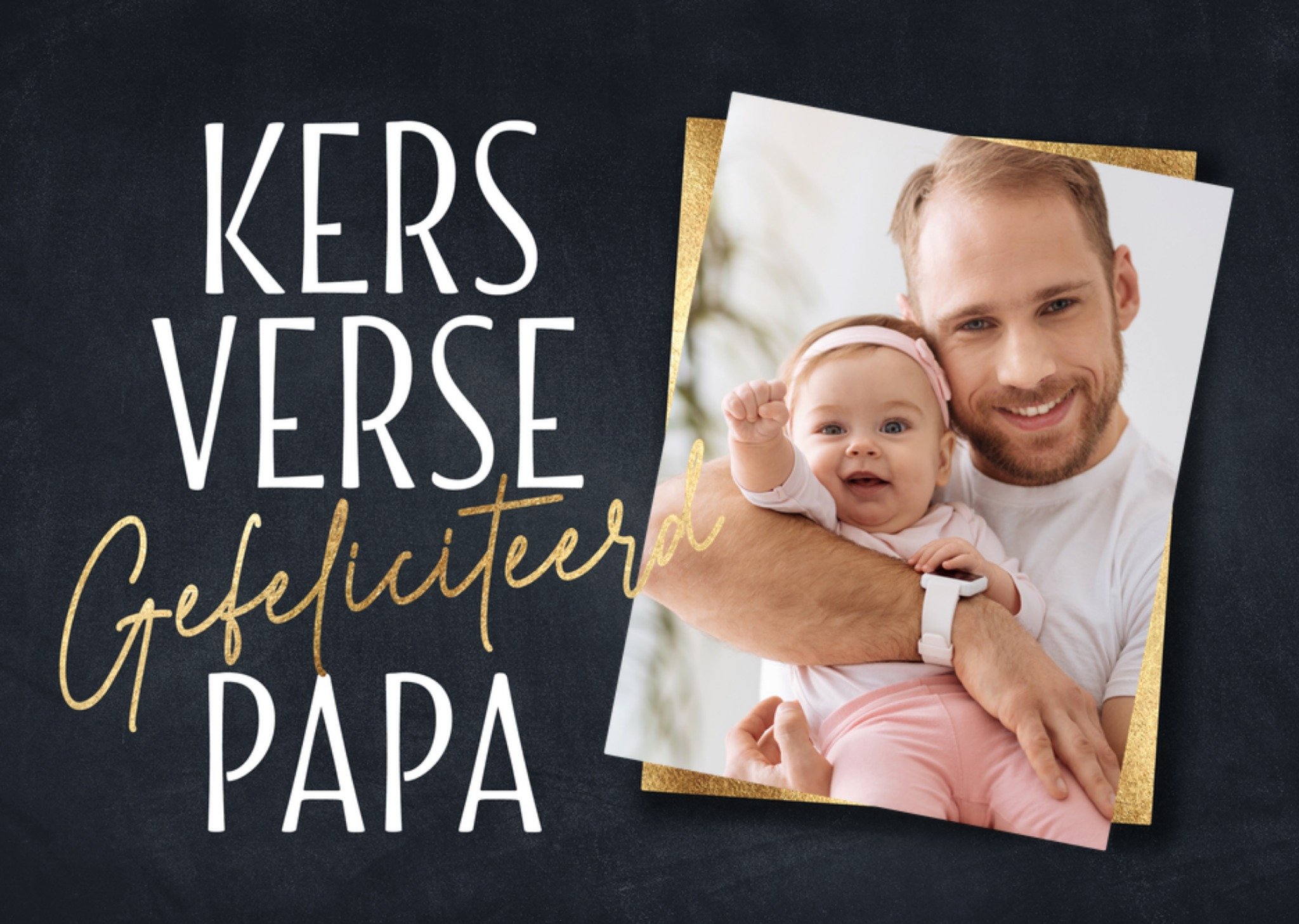 Verjaardagskaart Vrolijk Met foto Vader Kaart Luckz