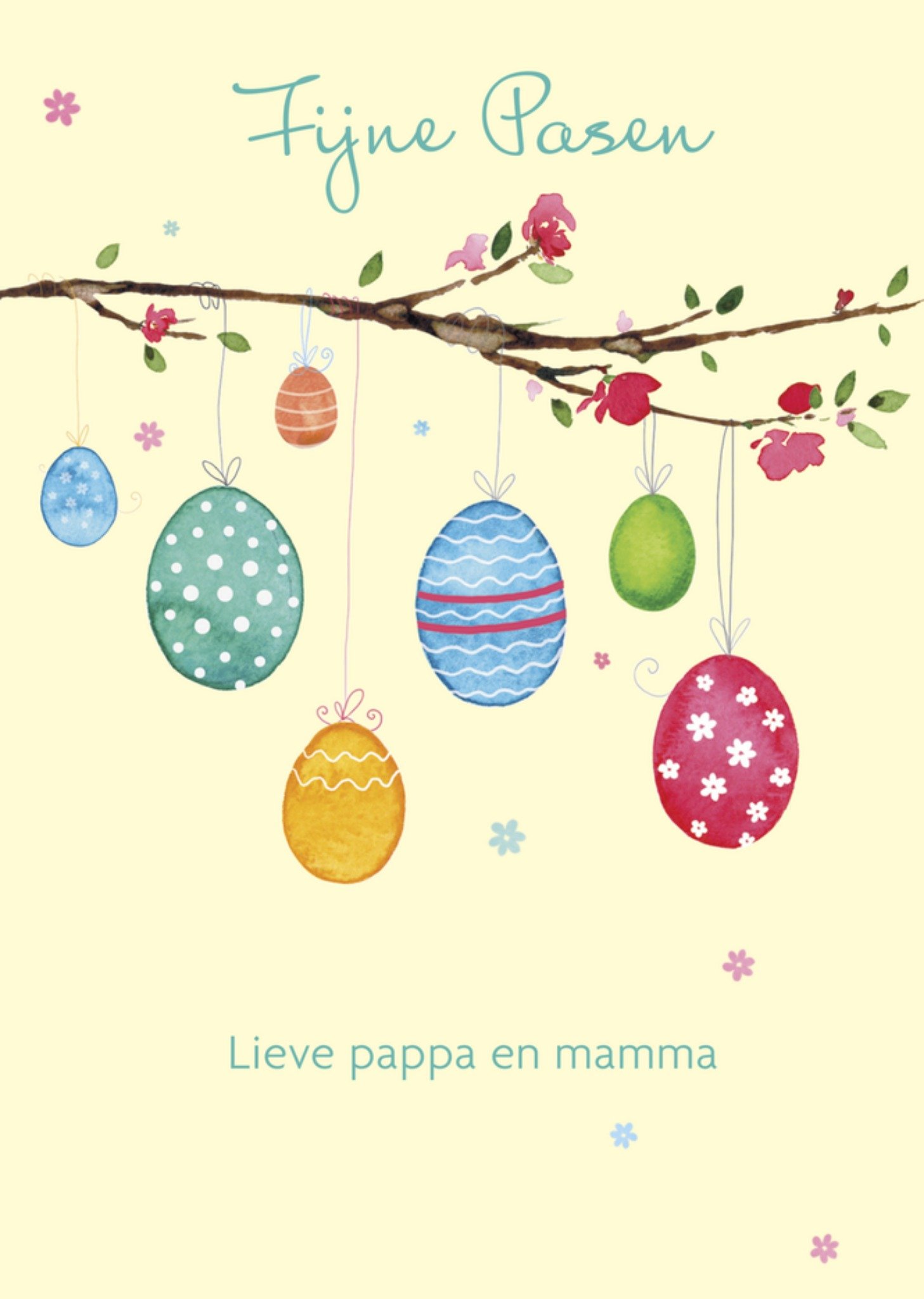 Paaskaart papa en mama Kaart UK Greetings