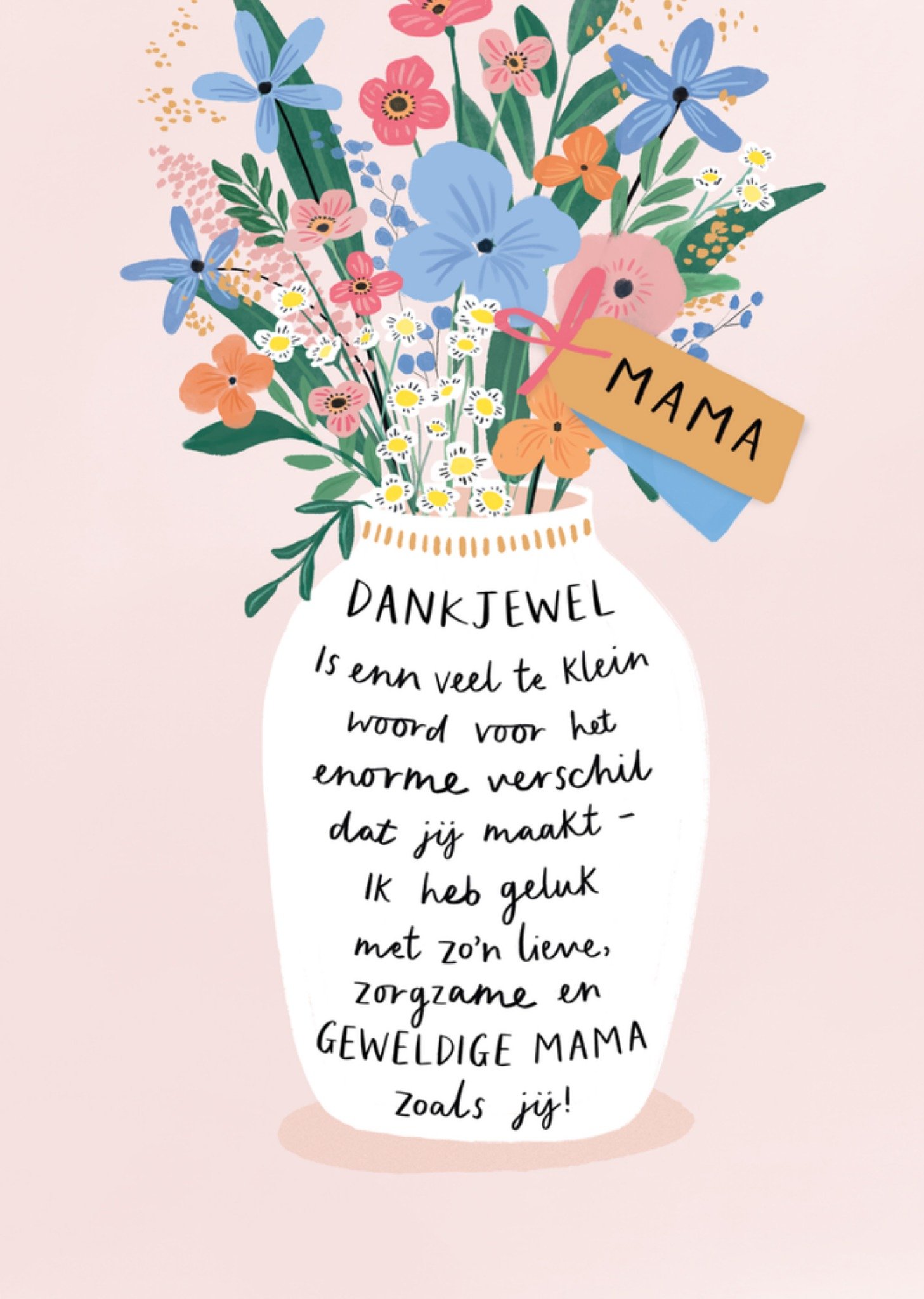 Moederdagkaart Dank jewel UK Greetings