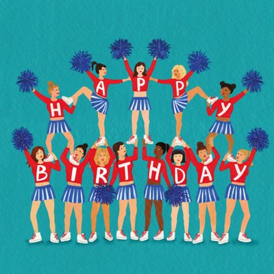 Petit Konijn | Verjaardagskaart | cheerleaders