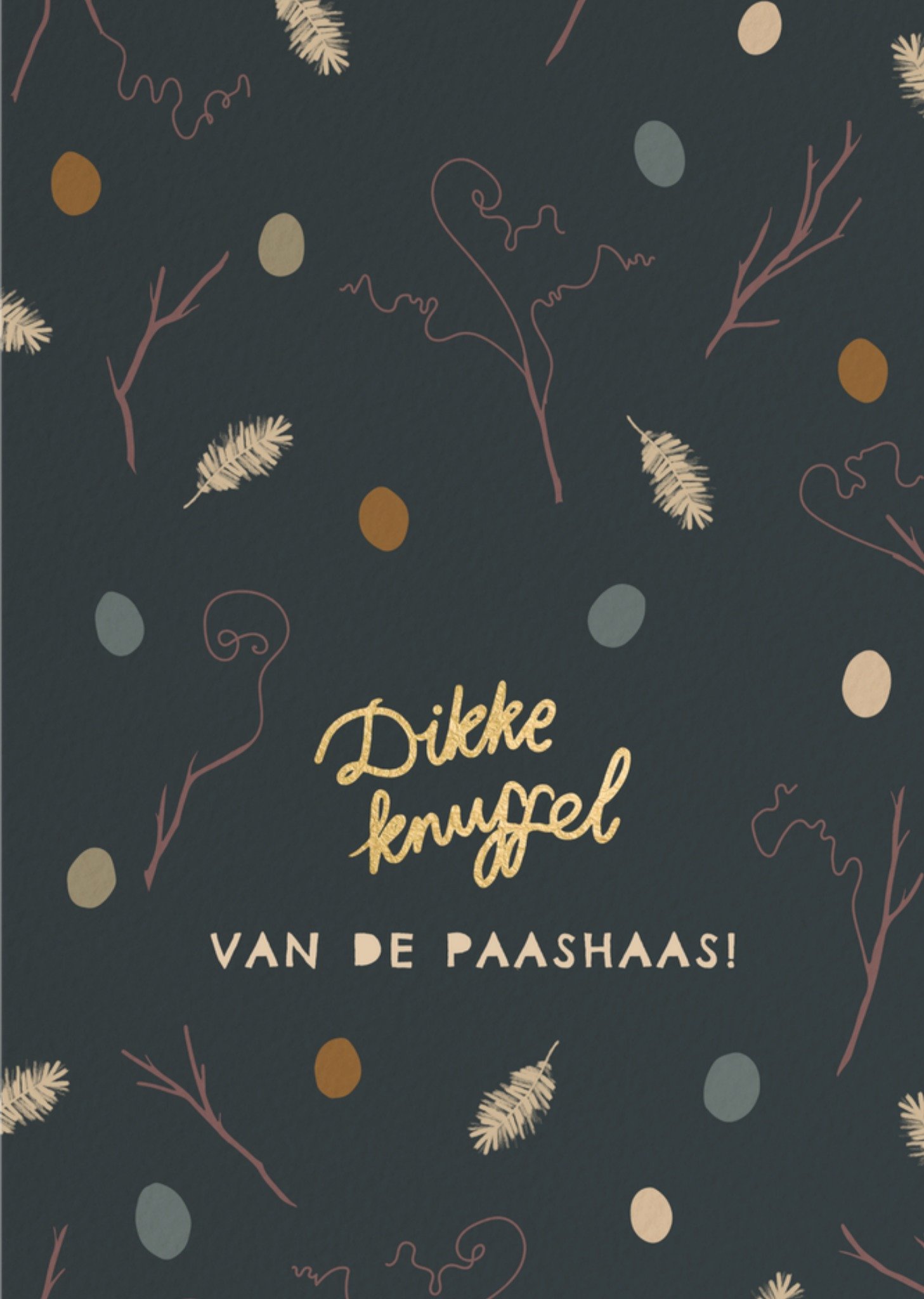 Paaskaart Dikke knuffel Greetz