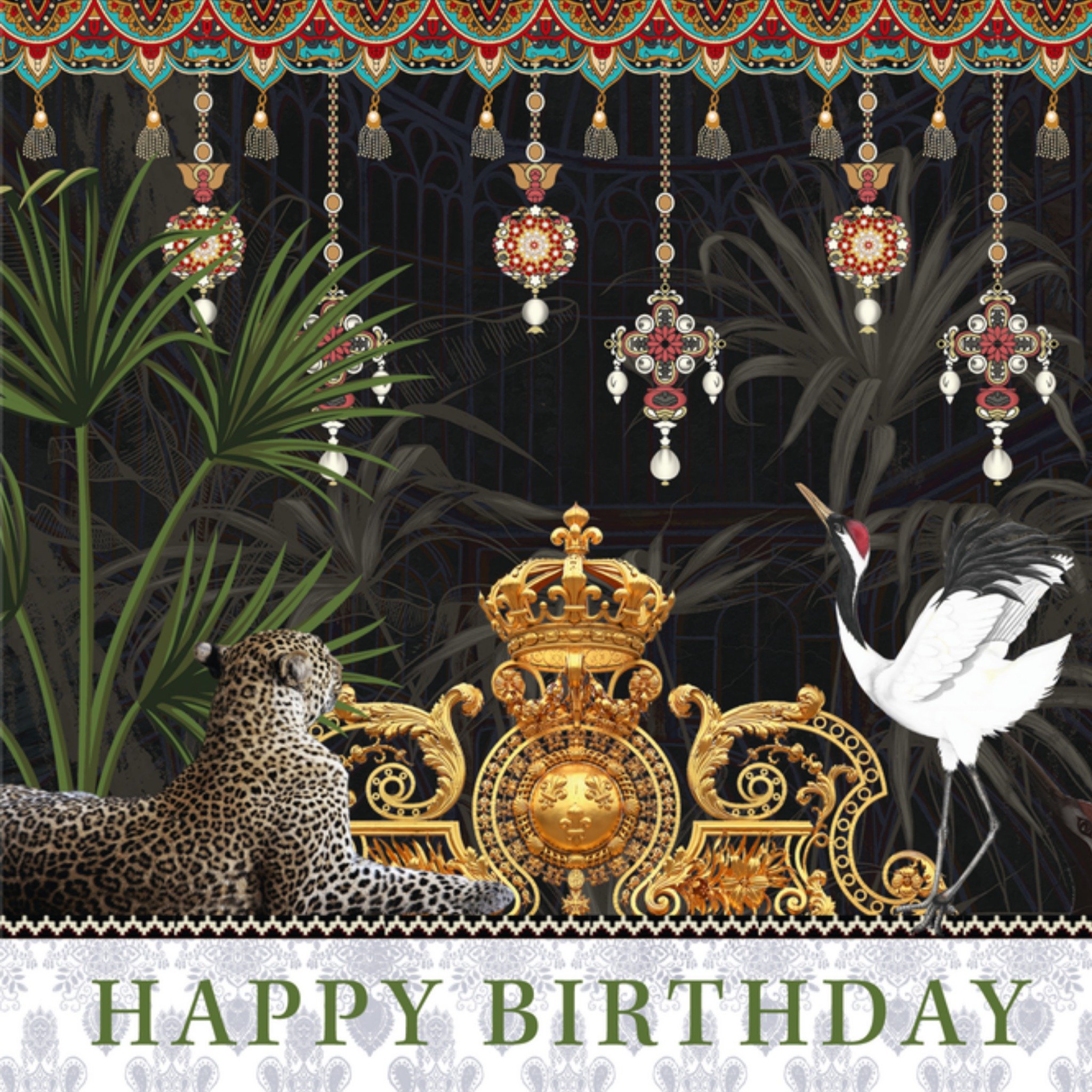 Verjaardagskaart Tropisch Vierkante Kaart Melli Mello