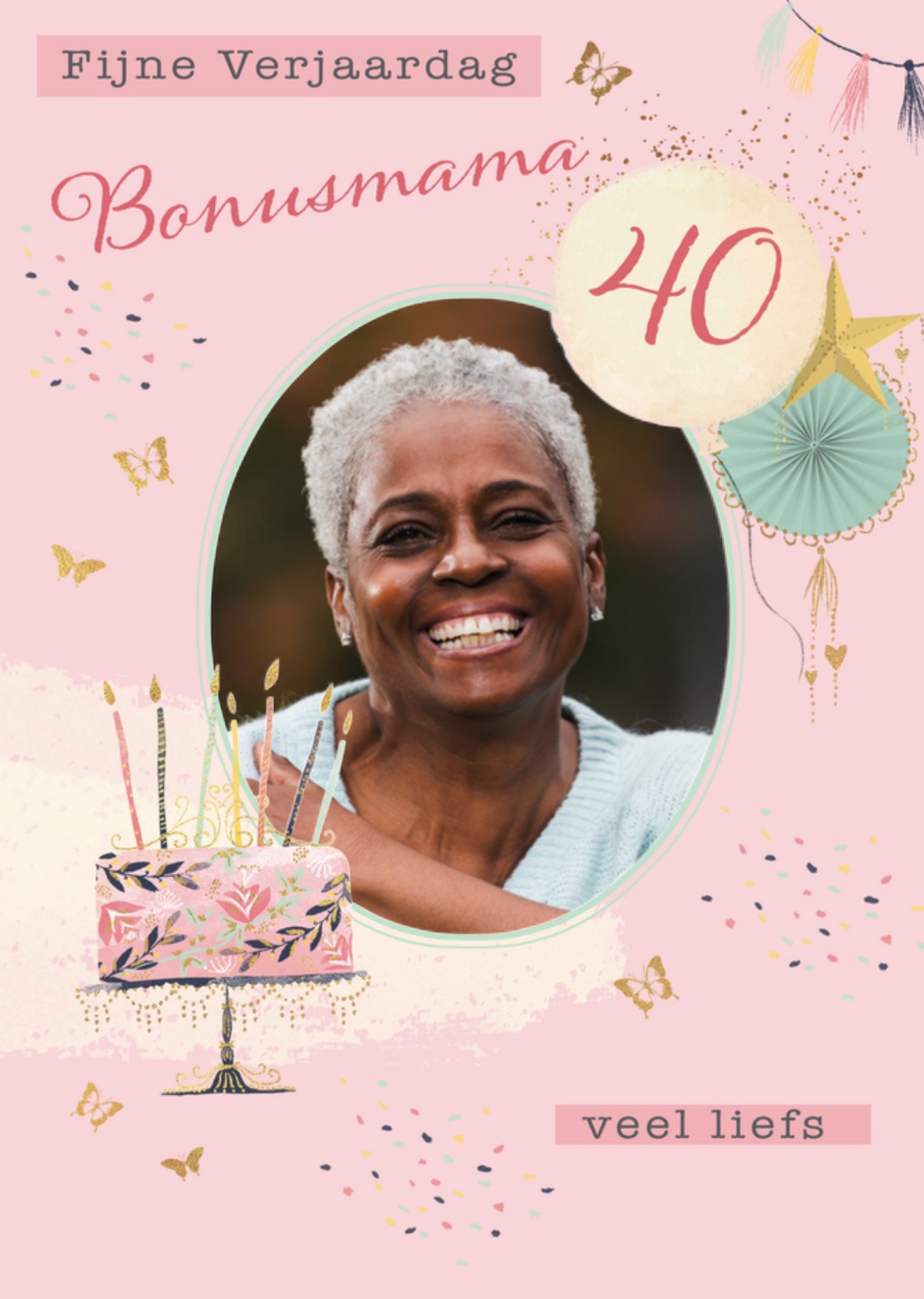 Verjaardagskaart foto 40 jaar Kaart Paperlink