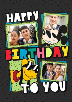 Disney | Verjaardagskaart | Mickey And Friends | Happy Birthday to you | Fotokaart