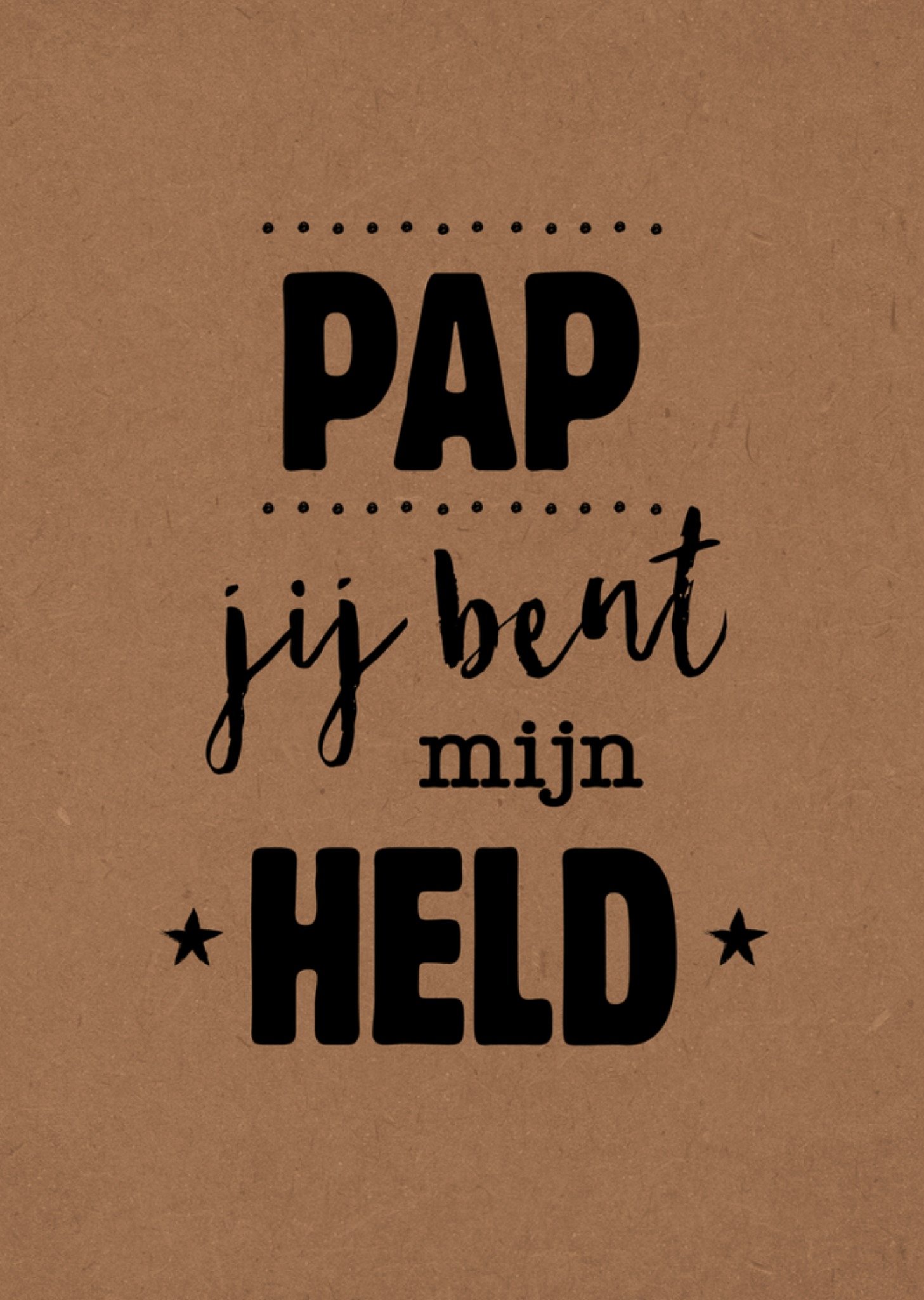 Vaderdagkaart - jij bent mijn held