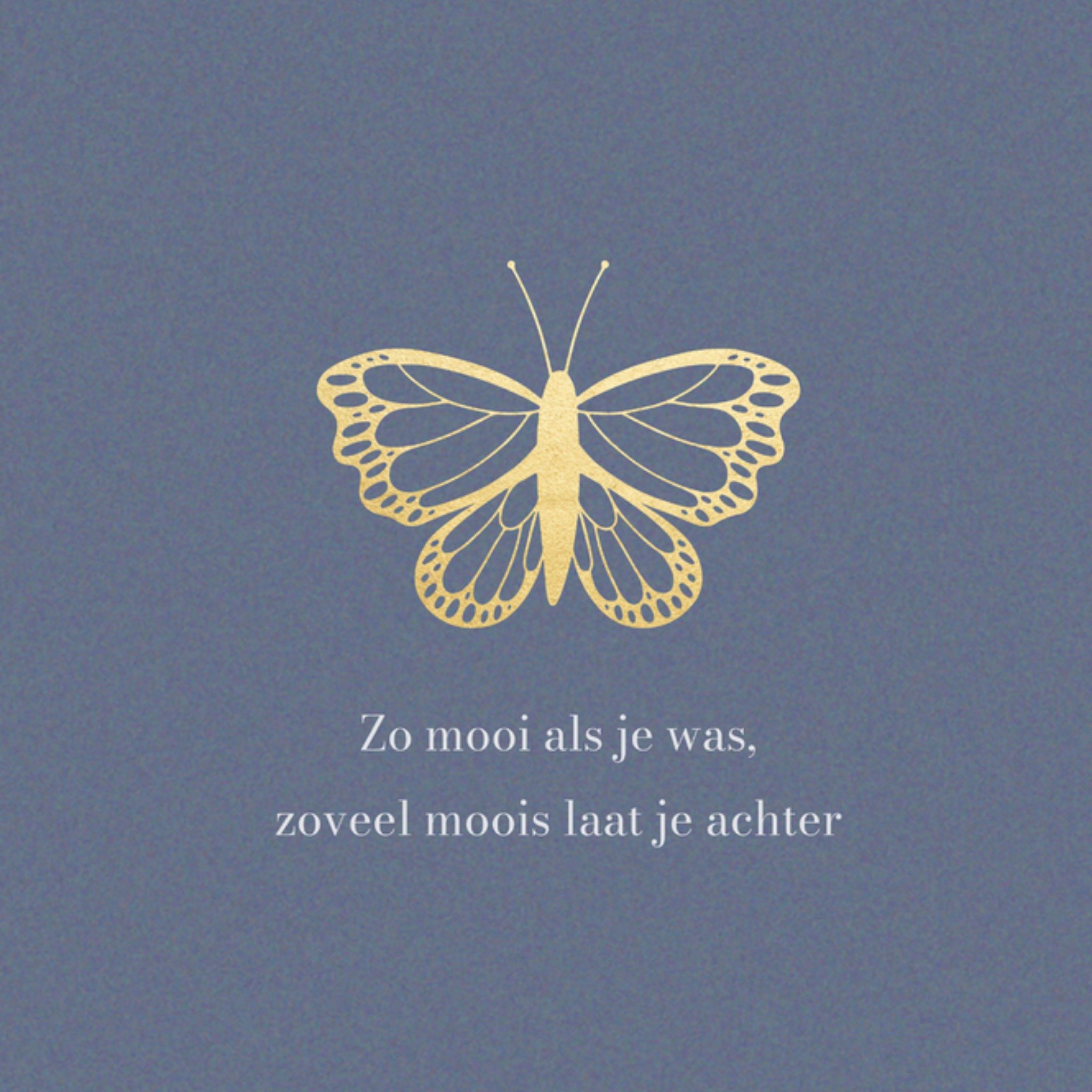 Greetz Condoleancekaart Zoveel moois laat je achter Vierkant