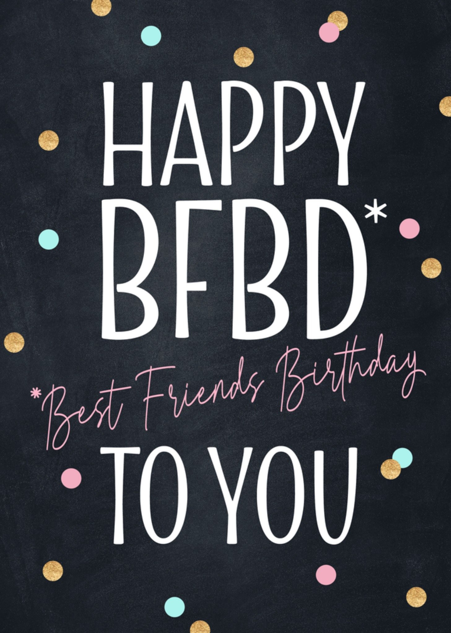 Verjaardagskaart Grappig Happy BFBD Kaart Luckz