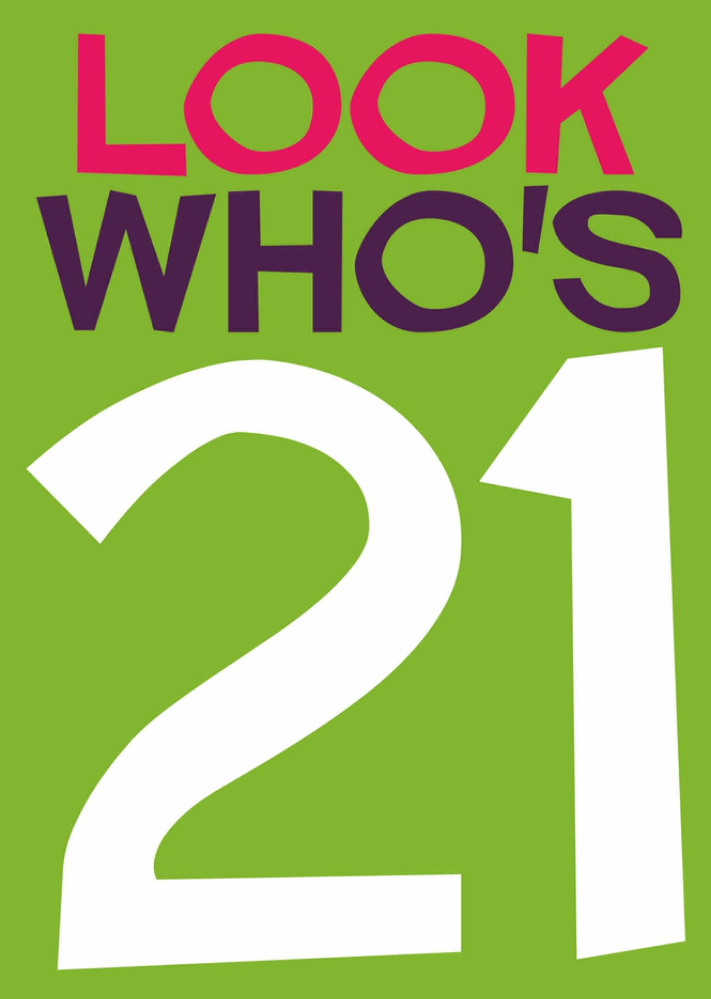 Verjaardagskaart 21 jaar Kaart Dean Morris