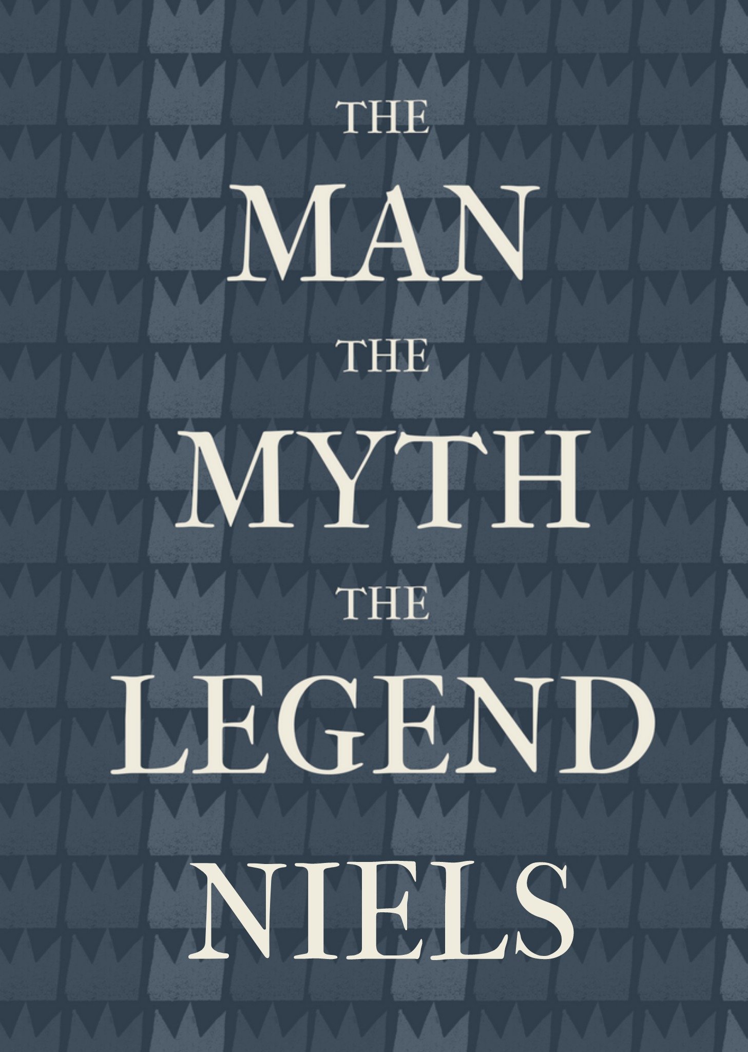 Verjaardagskaart - The man, the myth, the legend