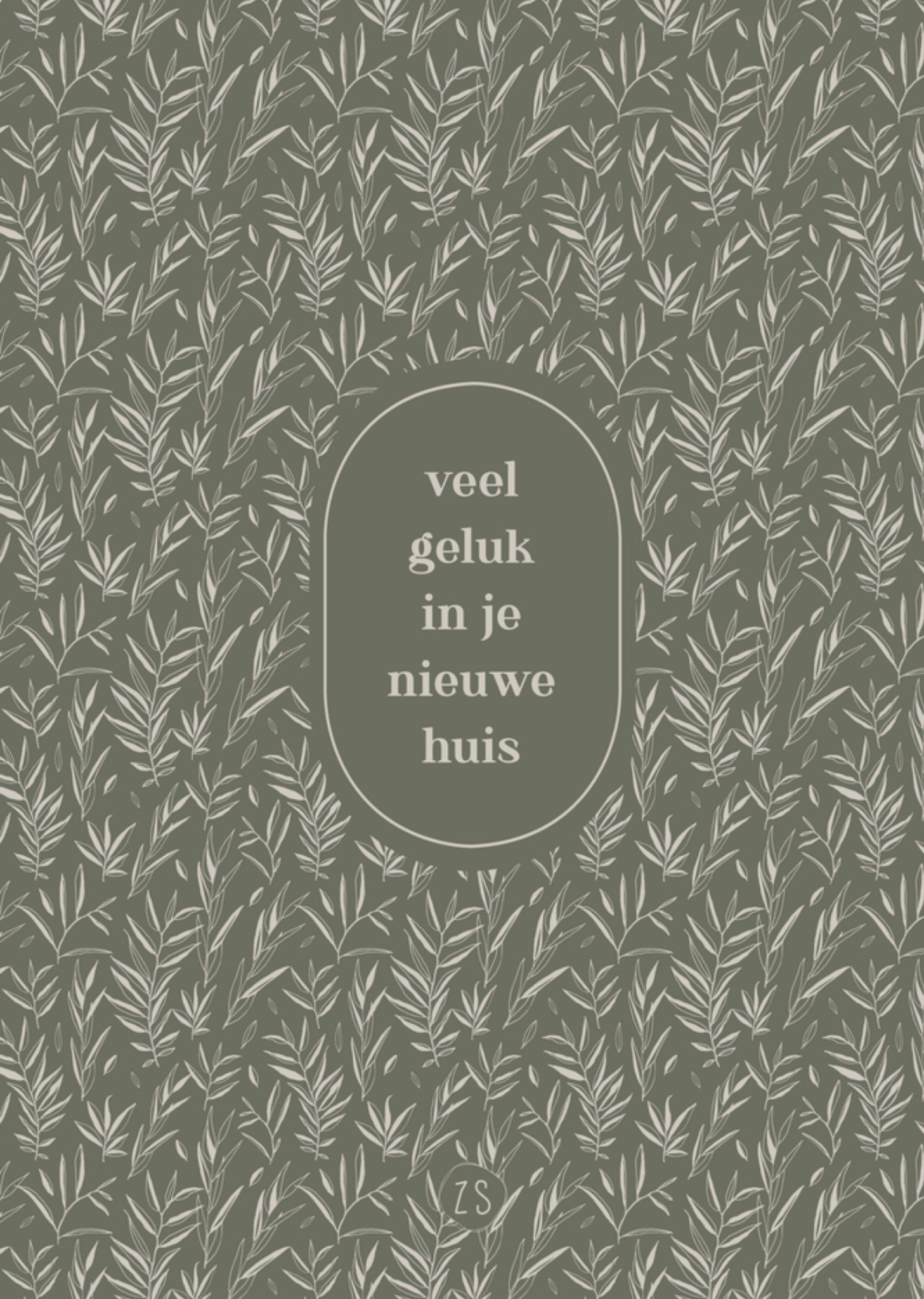 Zusss Nieuwe woning kaart Planten Standard Card