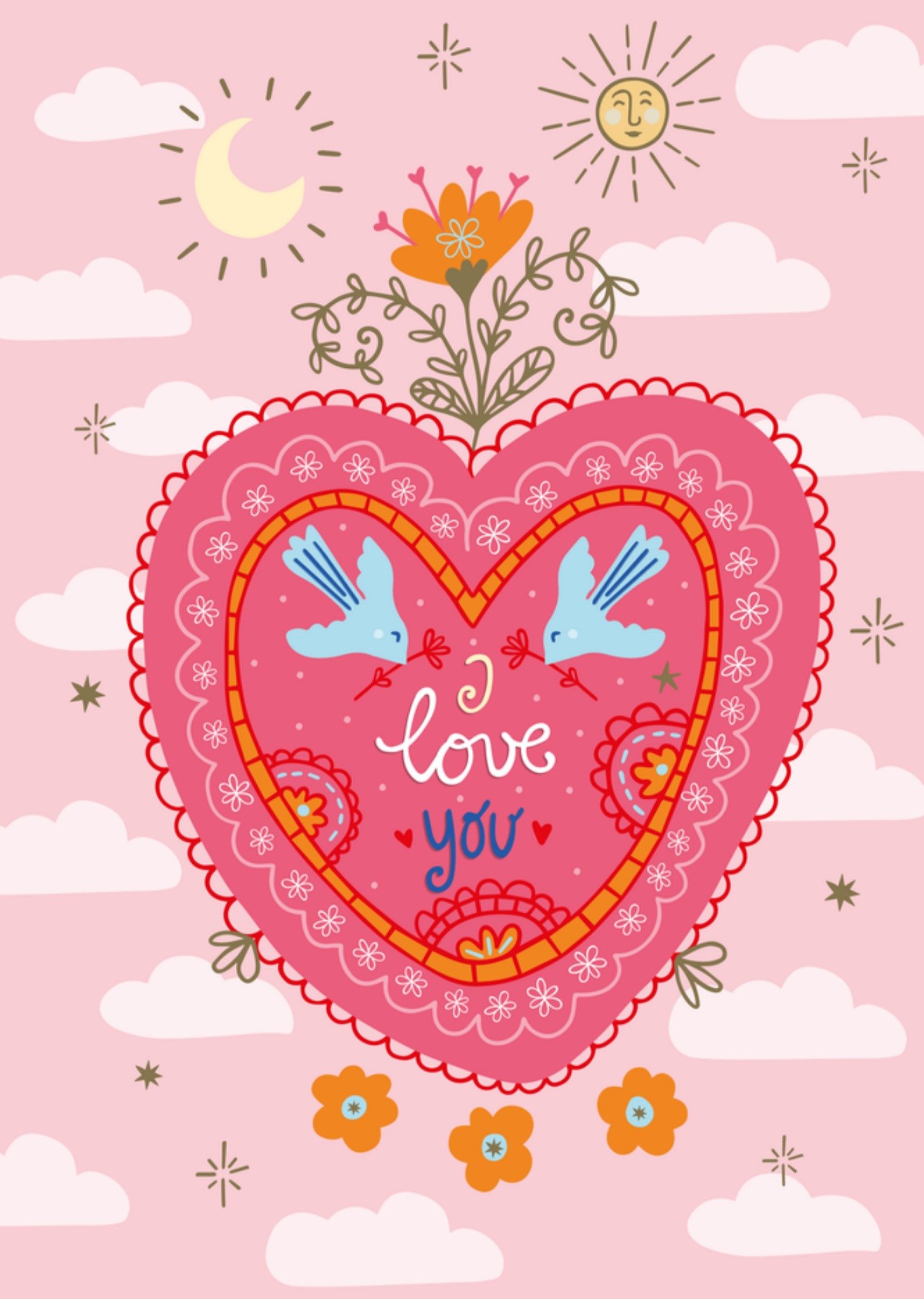 Valentijnskaart Lief I love you Kaart Funny Side Up