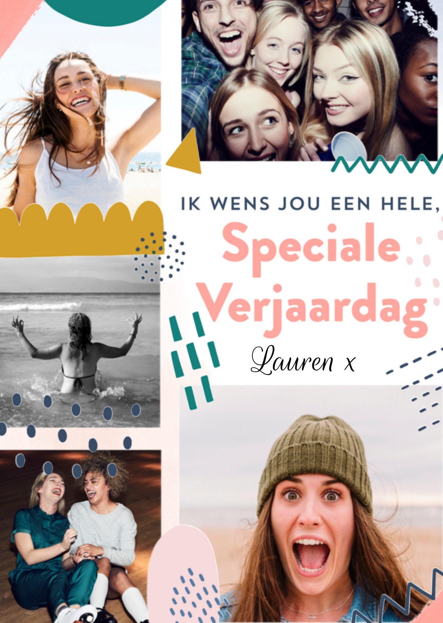 Greetz Verjaardag Vrolijk Foto Standard Card