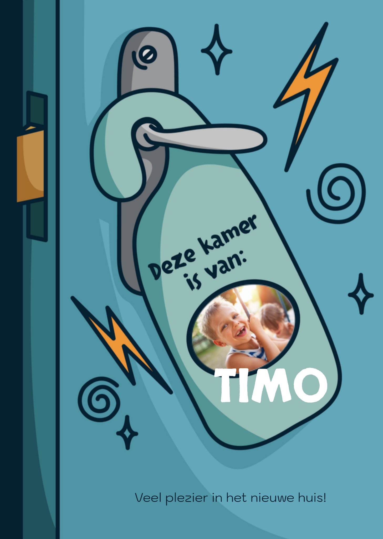 Nieuwe woning kaart Jongen Kaart Greetz