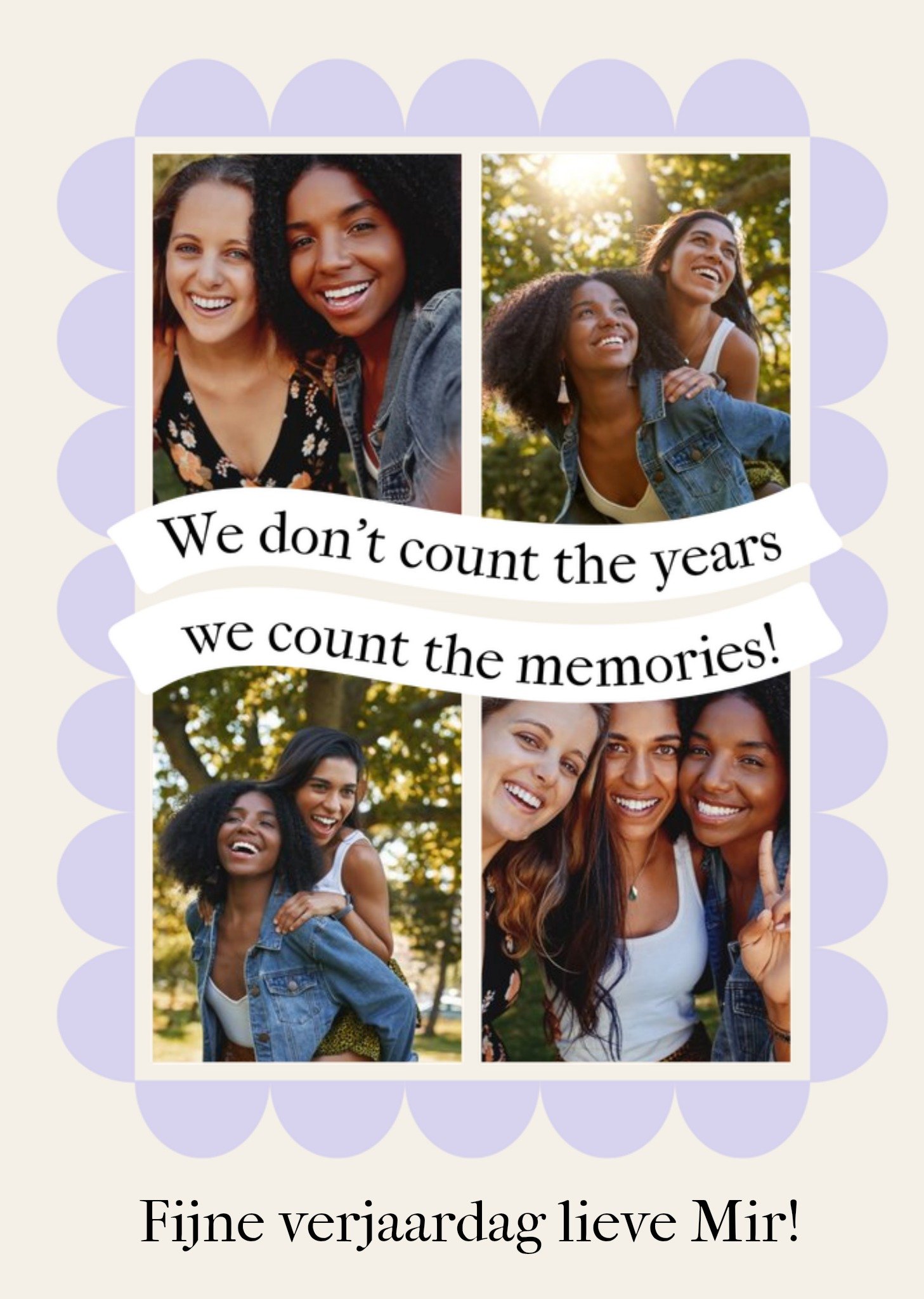 Verjaardagskaart Count the memories Kaart Greetz