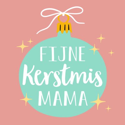 Greetz | Kerstkaart | kerstbal | mama