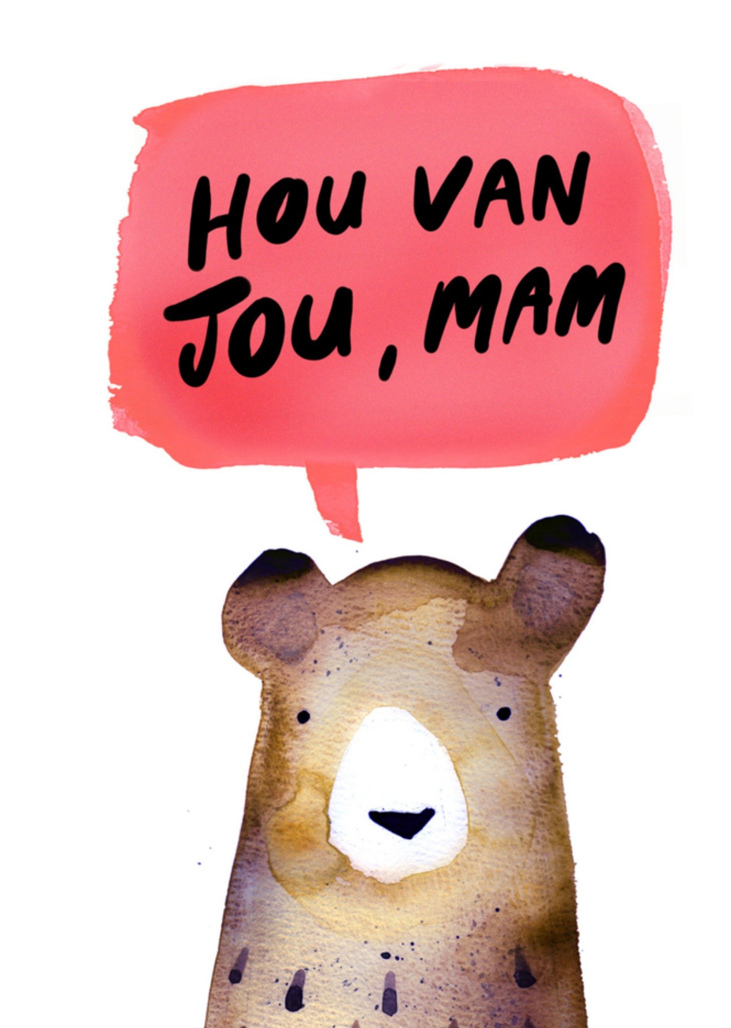 Greetz Jolly Awesome Verjaardagskaart hou van jou mam Standard Card