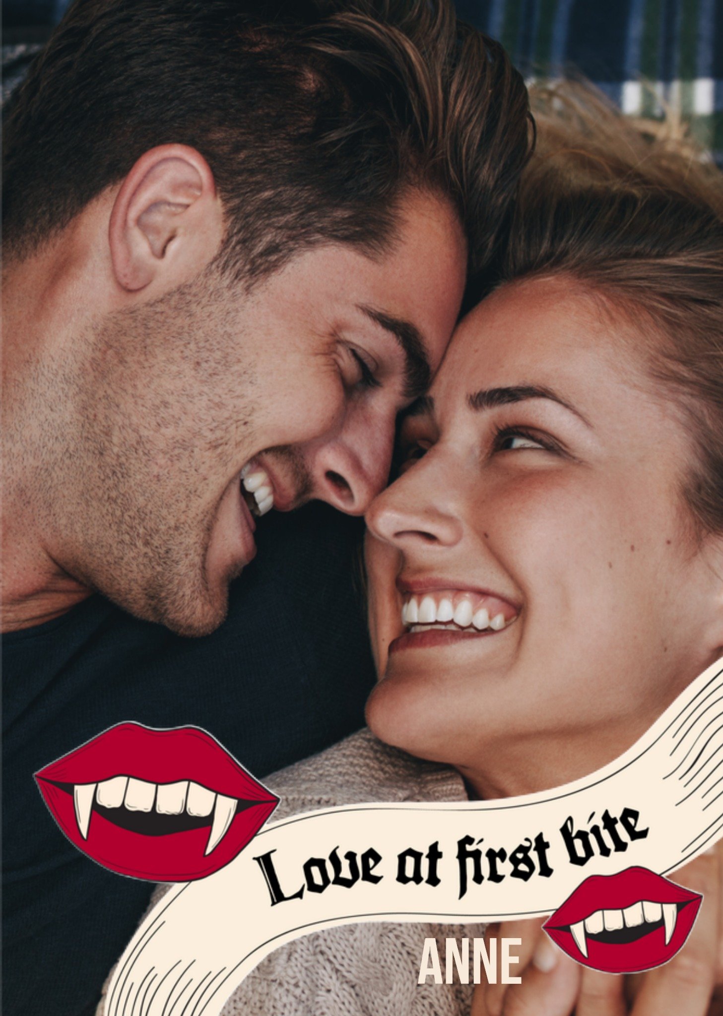 Valentijnskaart Love at first bite Greetz