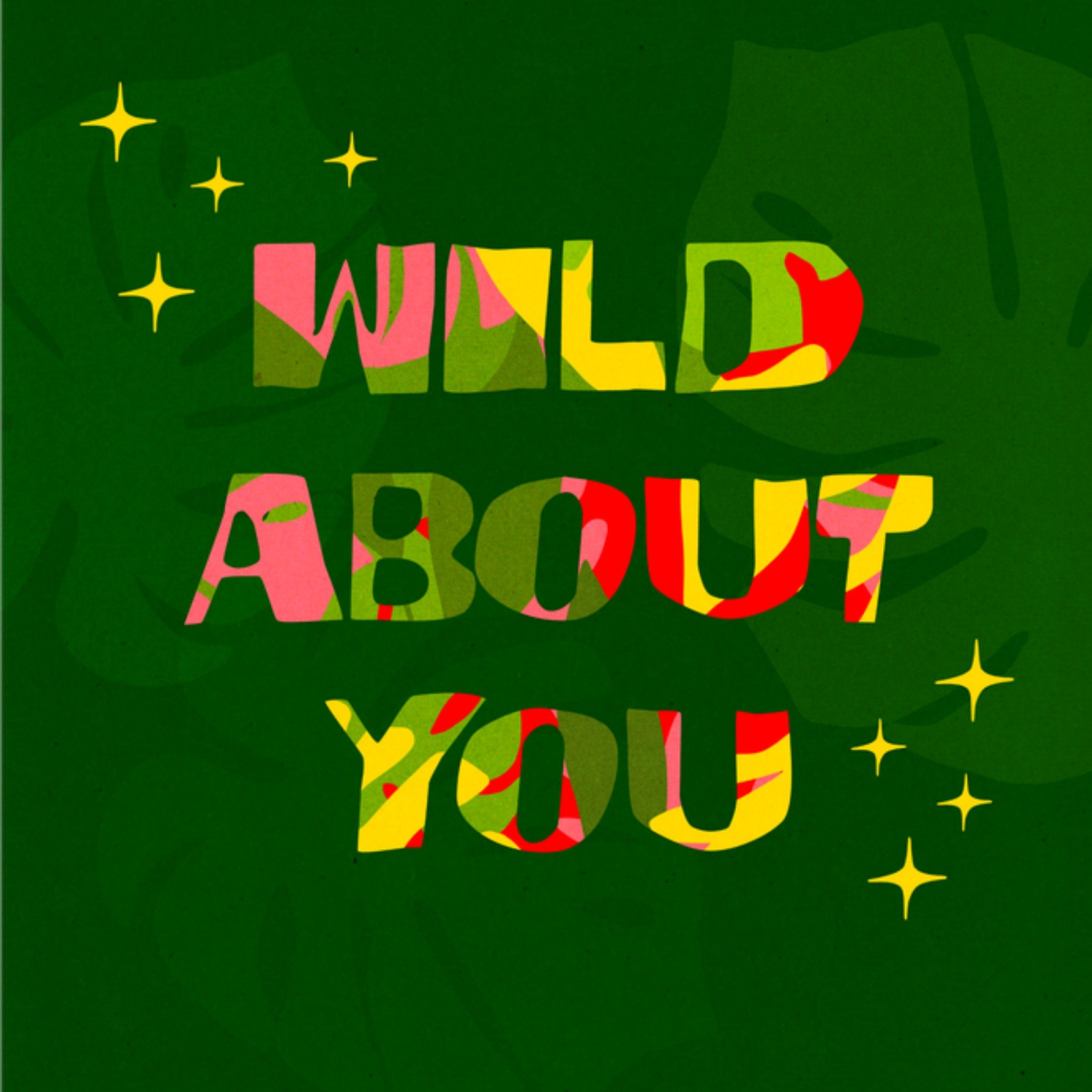 Greetz Valentijnskaart Wild About You Vierkant