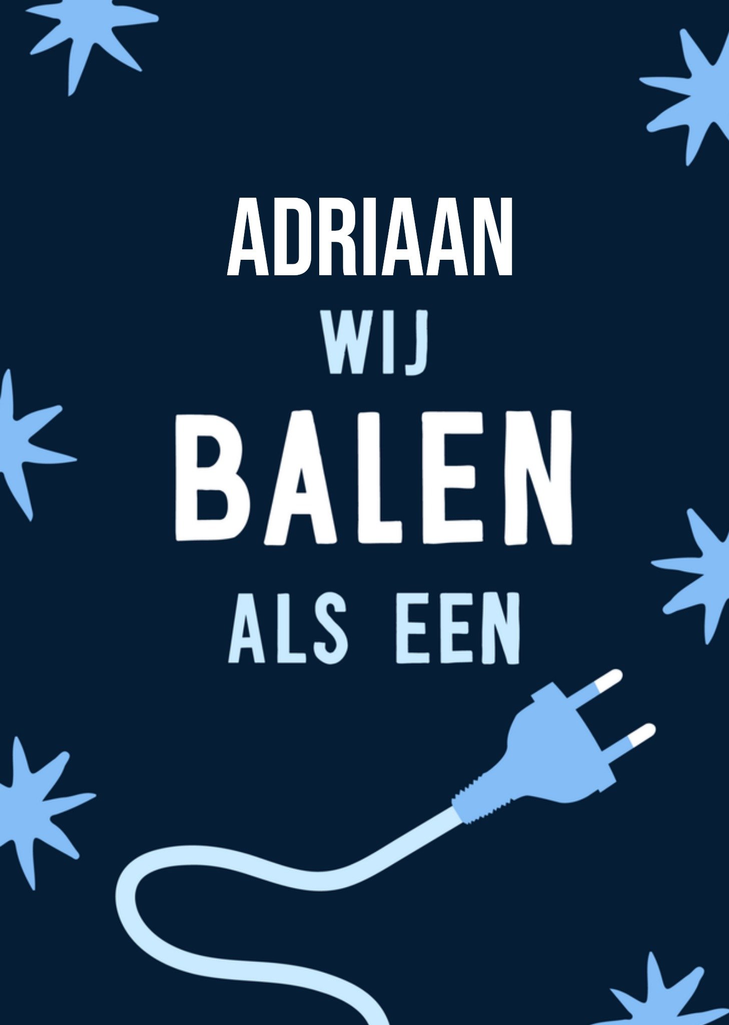 Nieuwe baan stekker illustratie Greetz