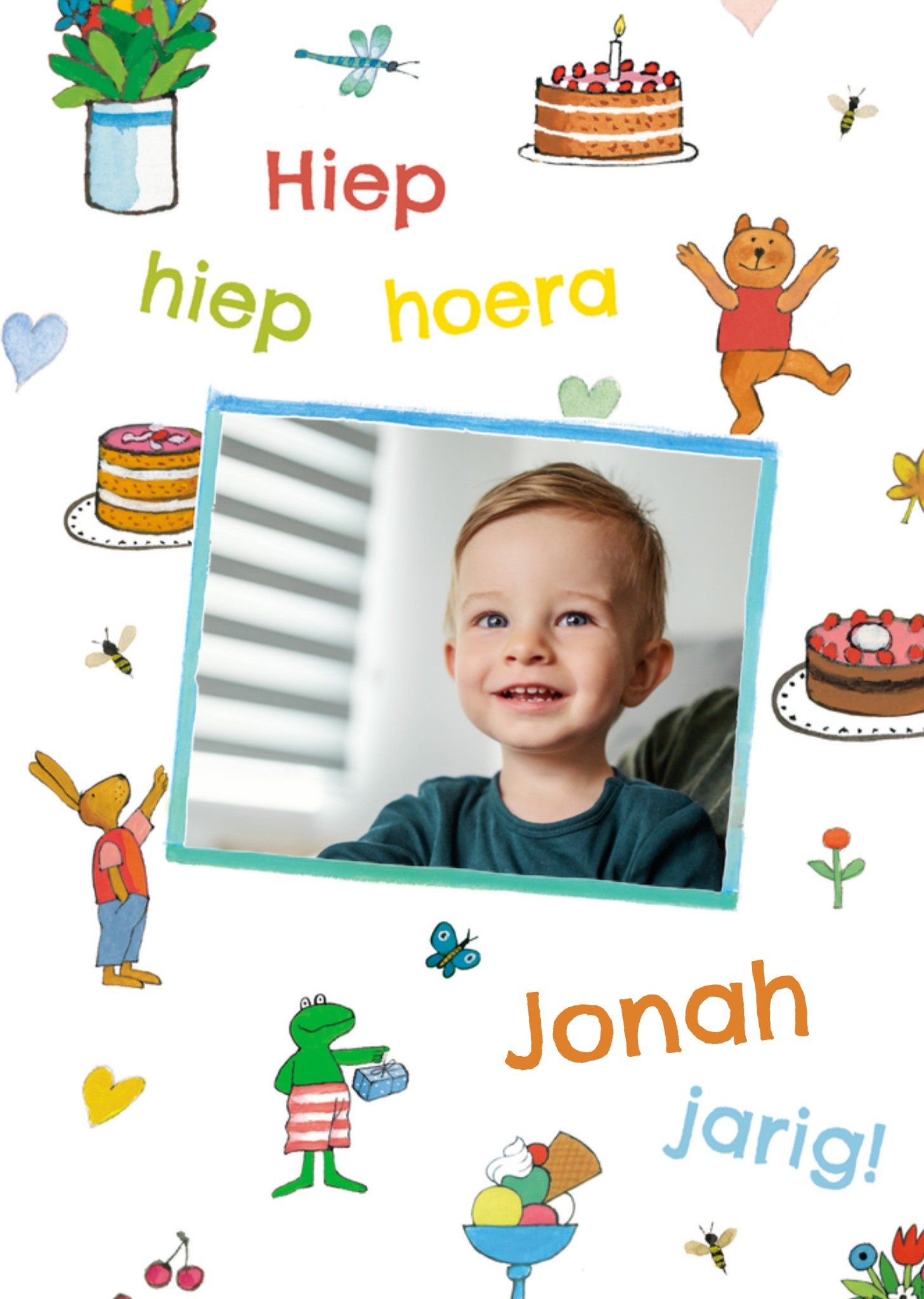 Kikker Verjaardagskaart Hiep hiep hoera! Greetz