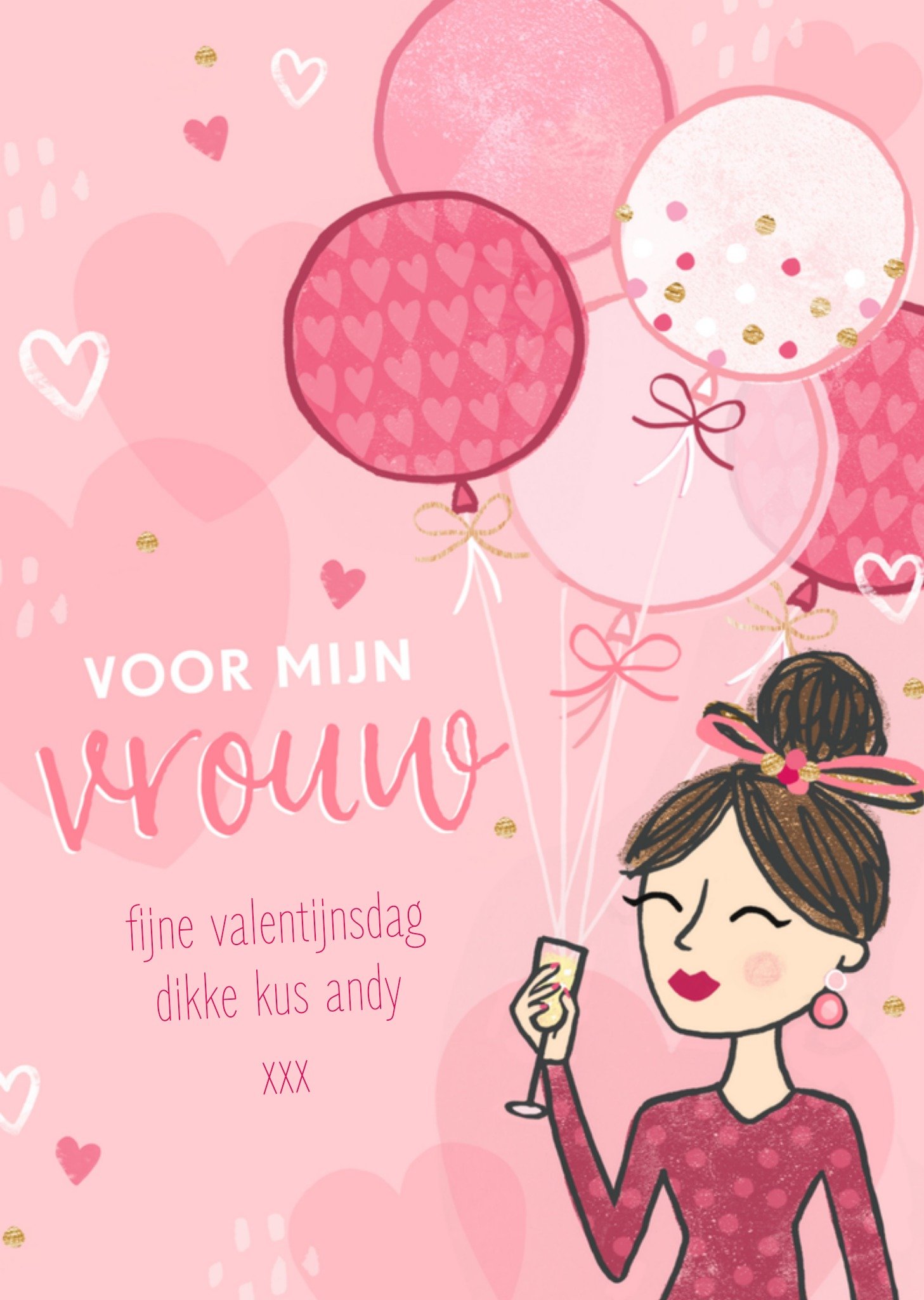 Valentijnskaart vrouw Kaart Studio Sundae
