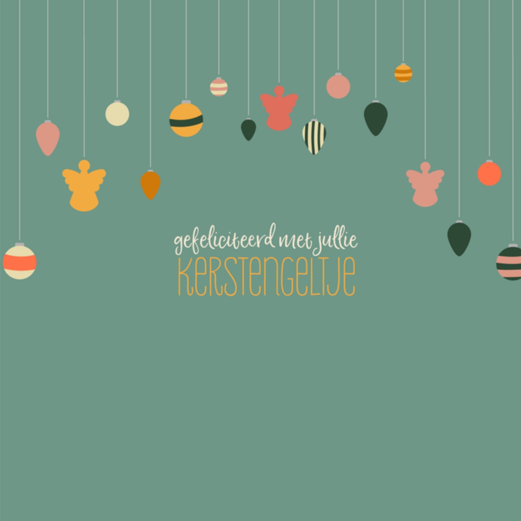 Greetz Kerstkaart geboorte Vierkant