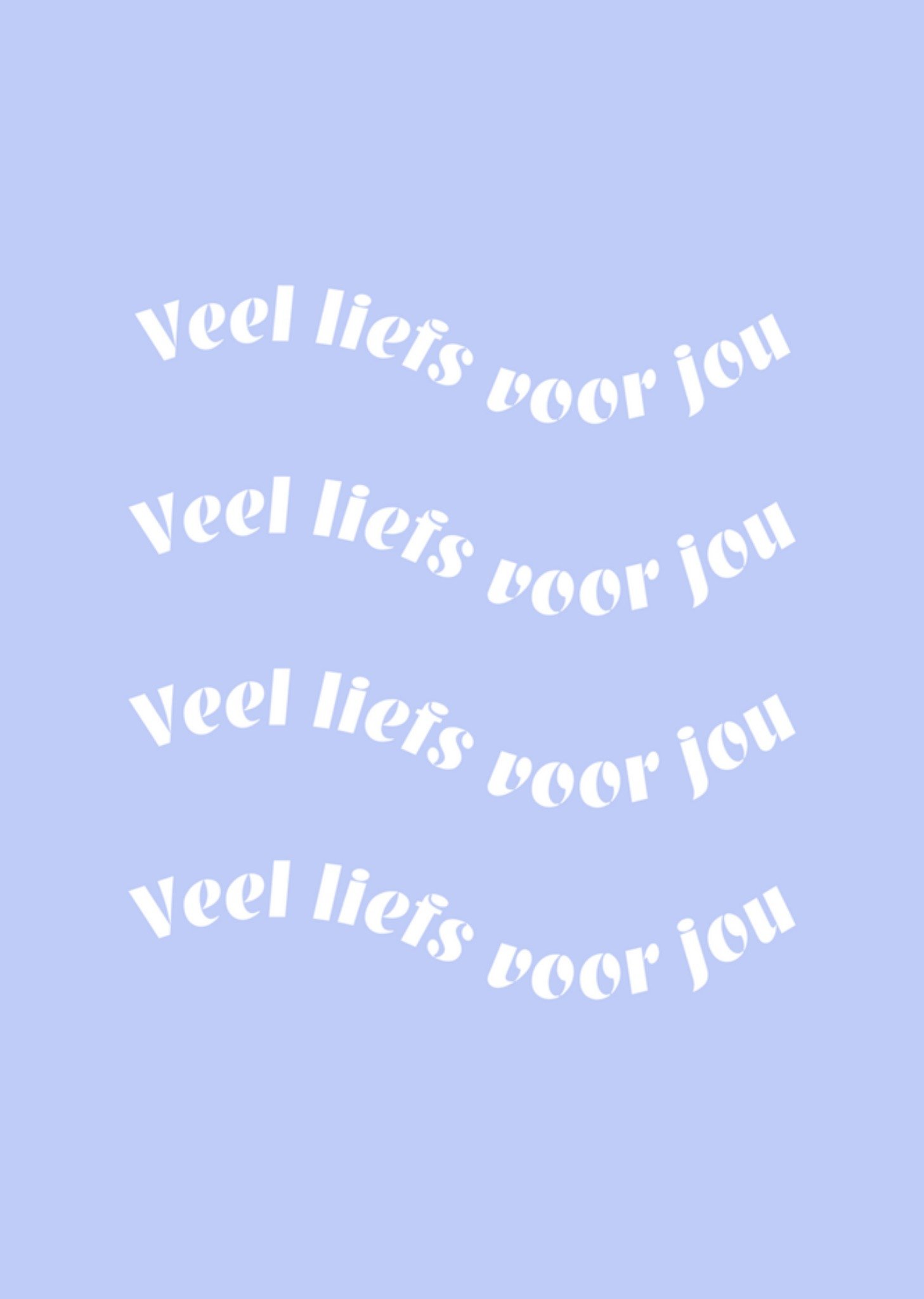 Greetz Beterschapskaart veel liefs voor jou Standard Card