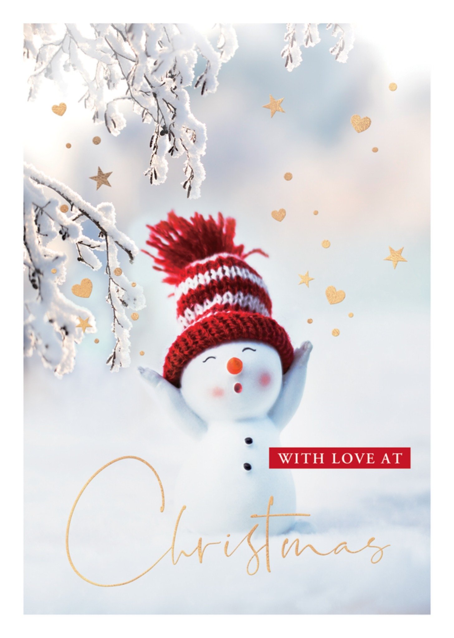 Kerstkaart With love at Christmas Ansichtkaart TMS