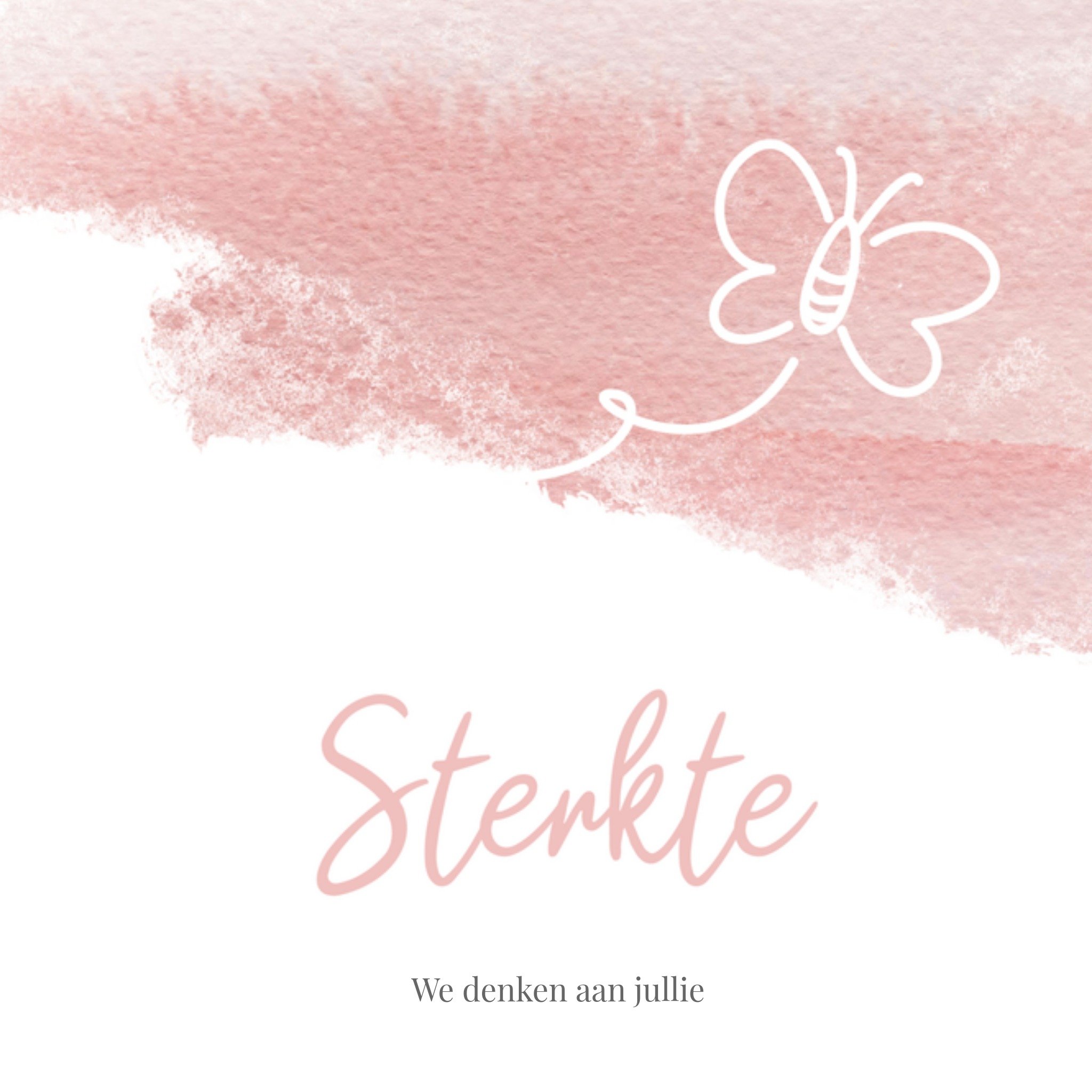 Condoleance Lief Vierkante Kaart Luckz