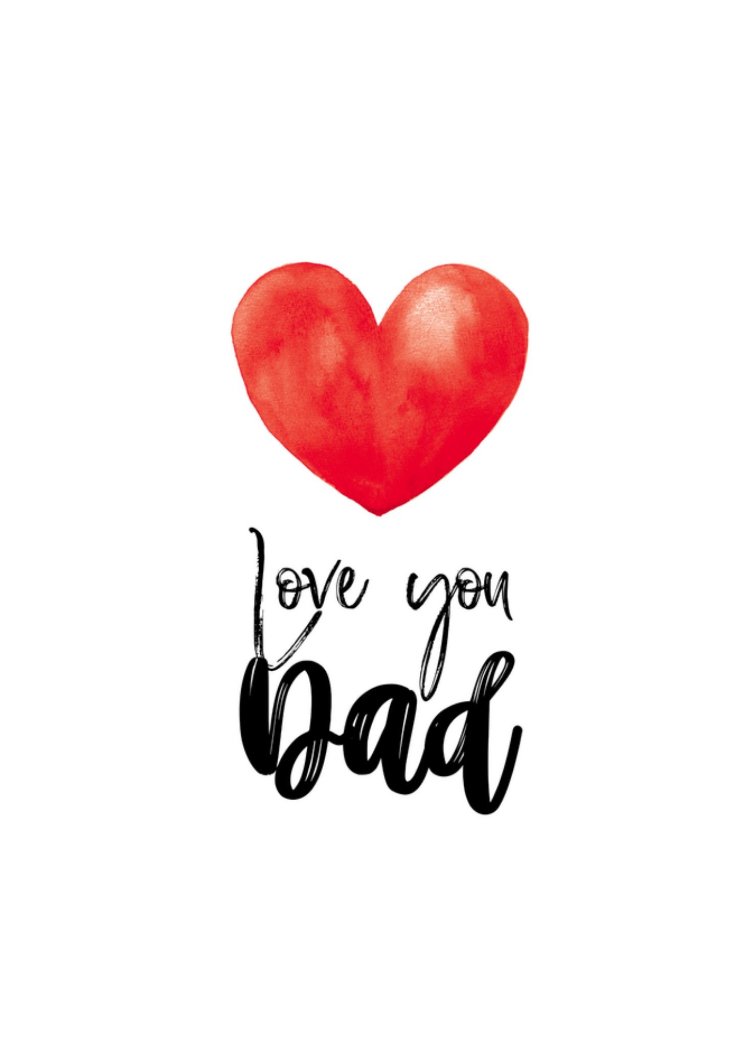 Vaderdagkaart Hartje Kaart Bright Spot