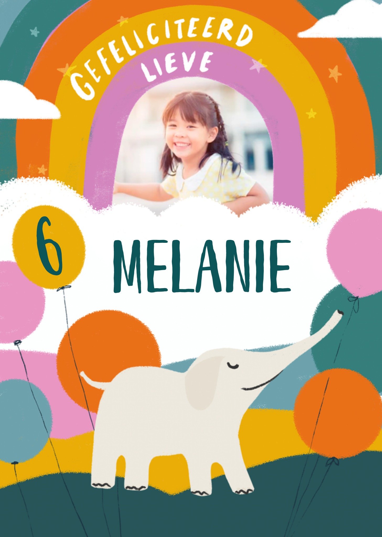 Verjaardagskaart olifant Greetz