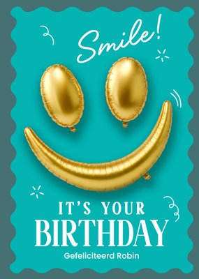 Luckz | Verjaardagskaart | Smile it's your birthday