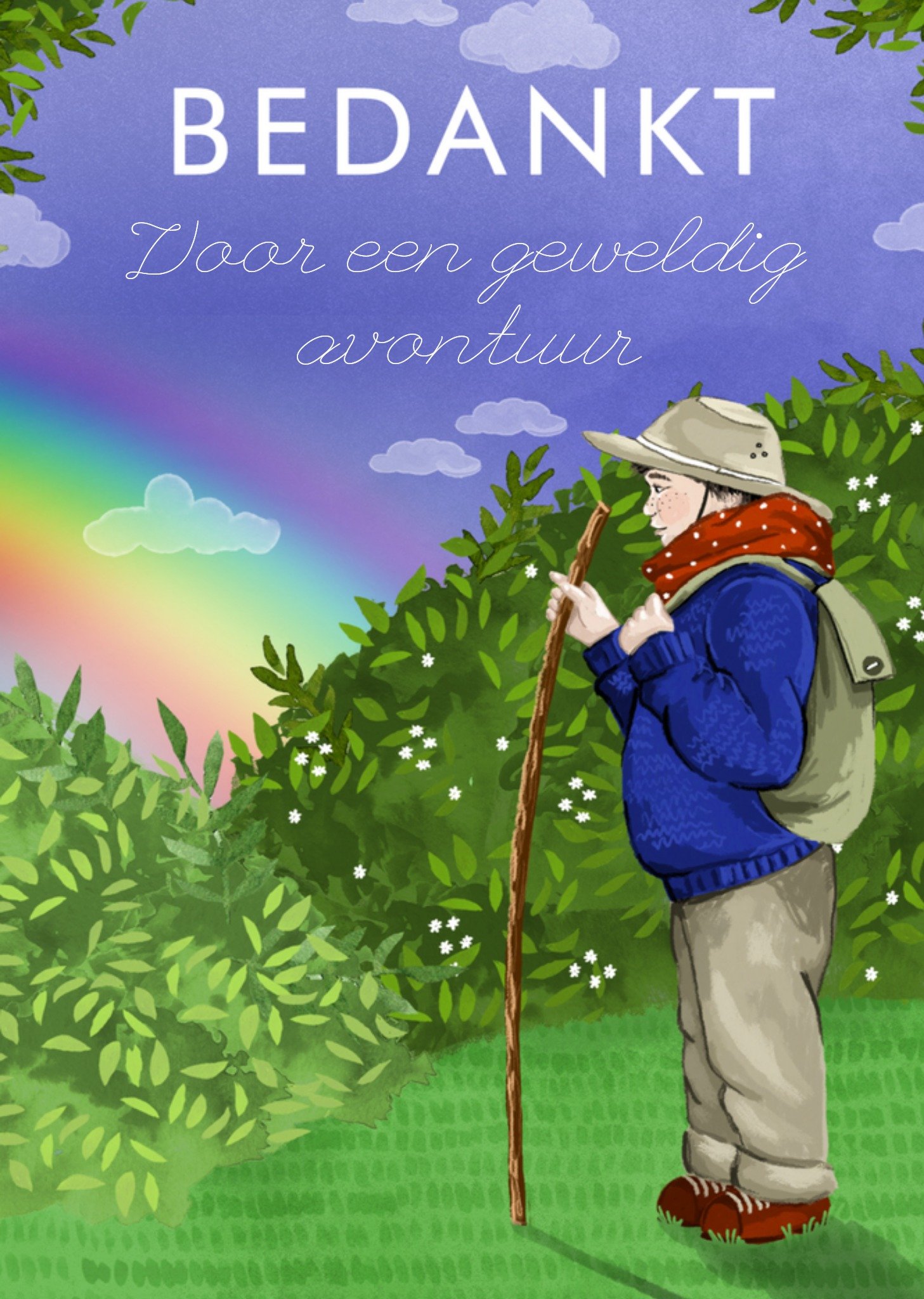 Okey Dokey design Bedankkaart illustratie Kaart Making Meadows