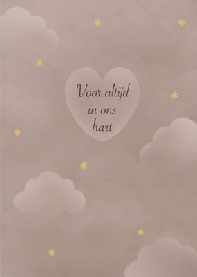 Tsjip | Condoleancekaart | Voor altijd in ons hart