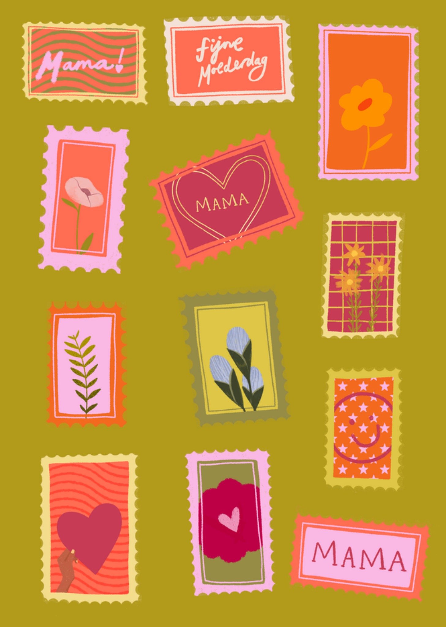 Greetz Moederdagkaart Fijne Moederdag Mama Standard Card