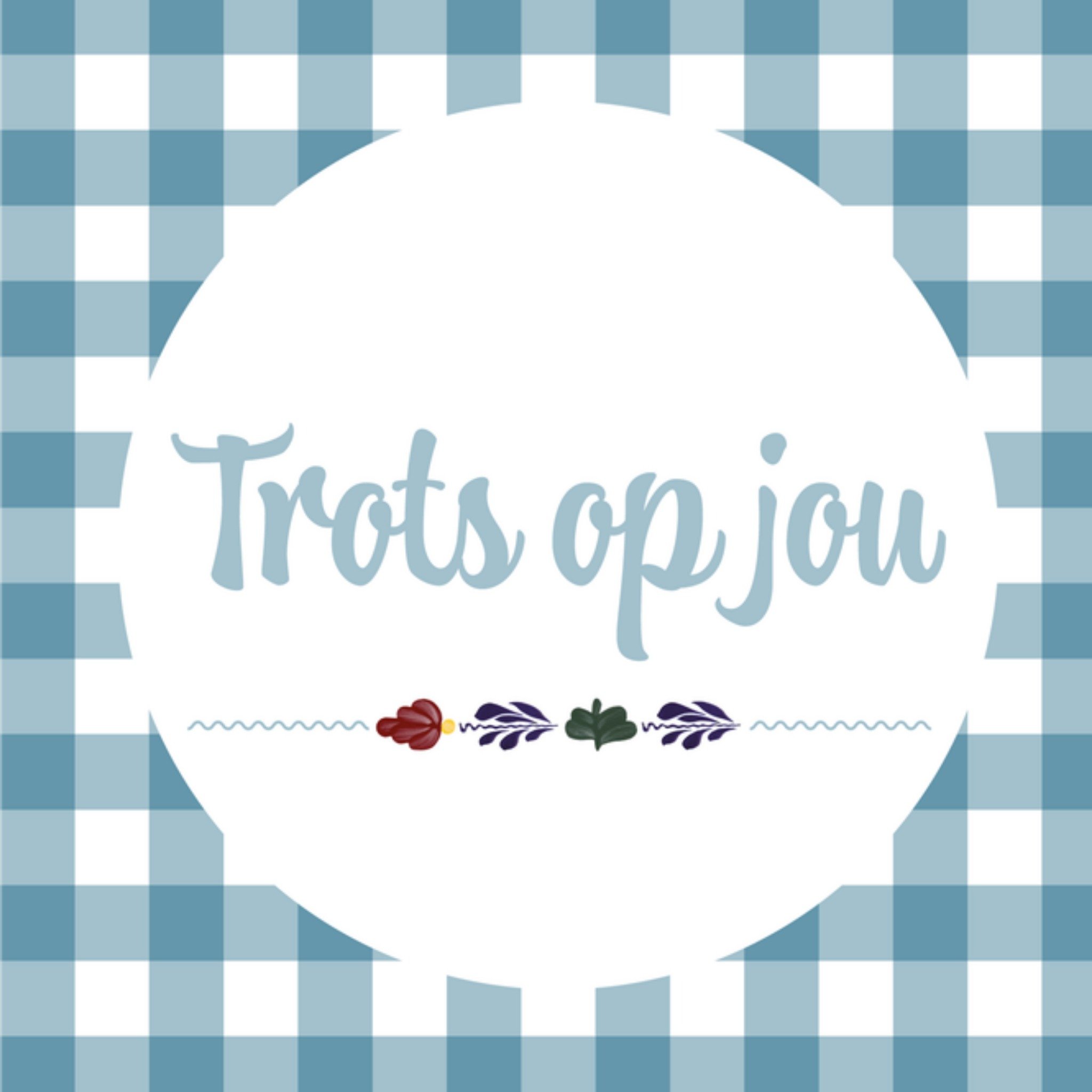 Nieuwe baan kaart Trots op jou Vierkante Kaart Boerenbont