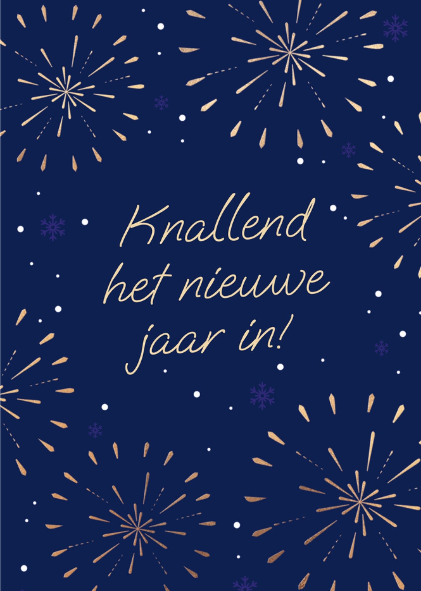 Nieuwjaarskaart Knallend het nieuwe jaar in Kaart TMS