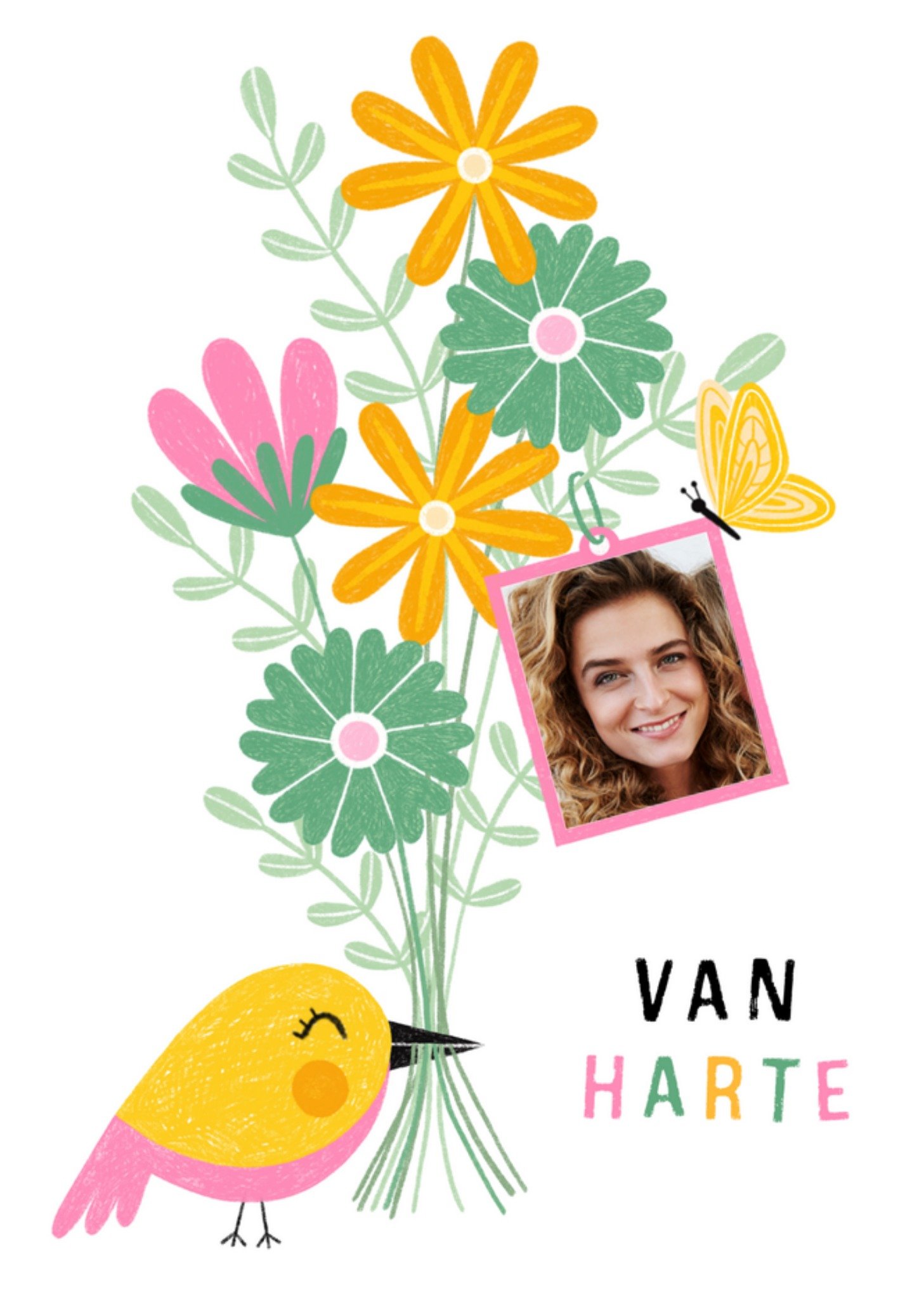 Verjaardagskaart fotokaart Kaart Marieke Witke