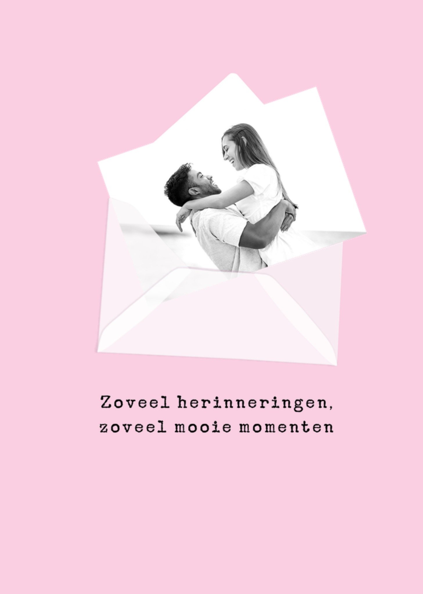 Jubileum kaart Zoveel Mooie Momenten Envelop Aanpasbare foto Kaart Greetz