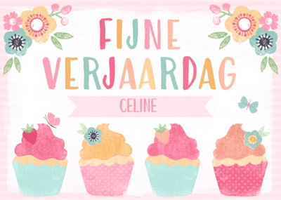 Greetz | Verjaardagskaart | cupcakes met naam