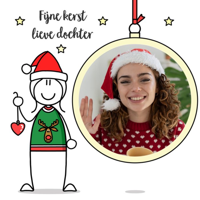 YH Tekent | Kerstkaart | fotokaart