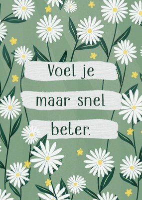 Greetz | Beterschapskaart | madeliefjes