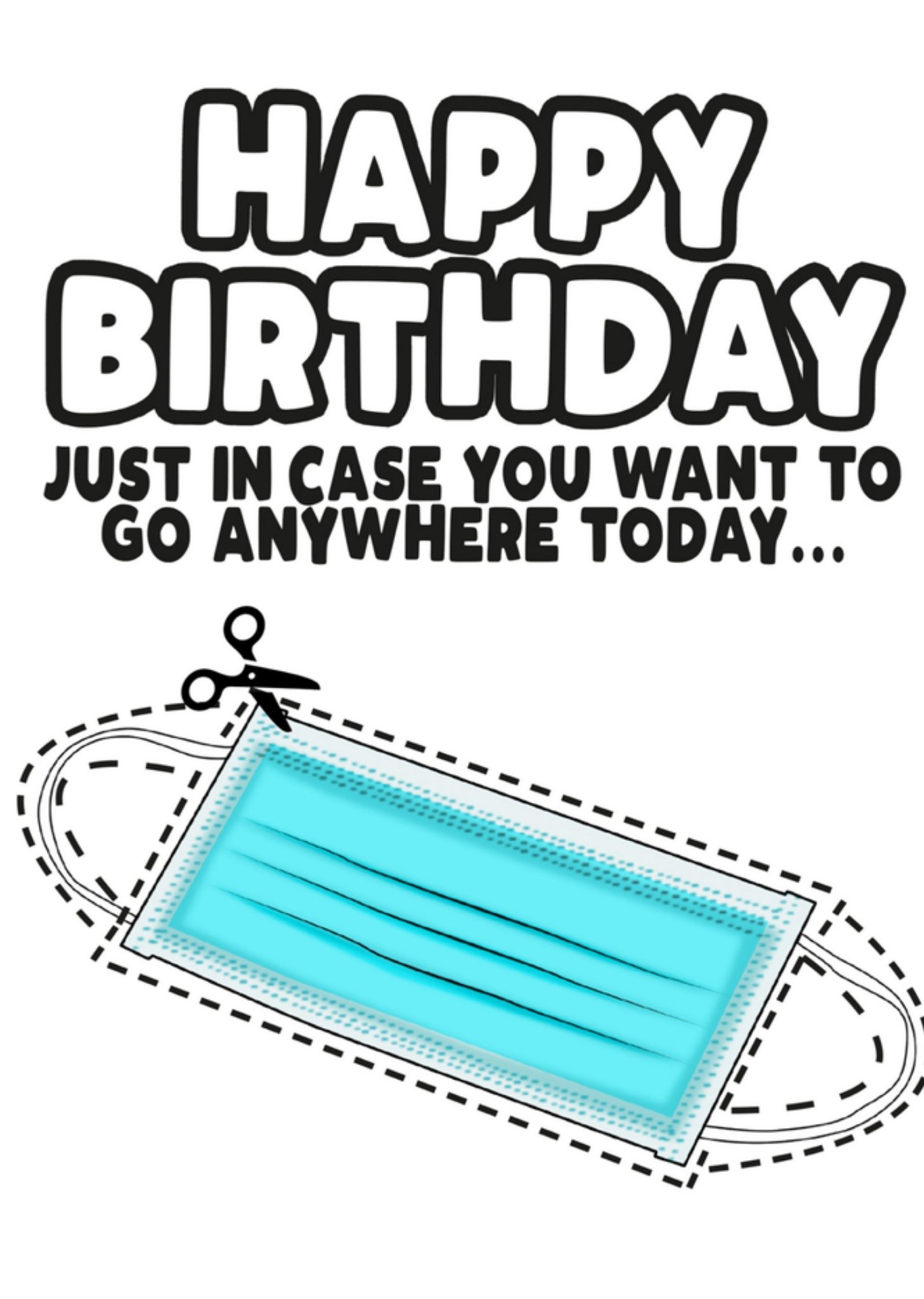 Verjaardagskaart mondkapje Kaart Filthy Sentiments