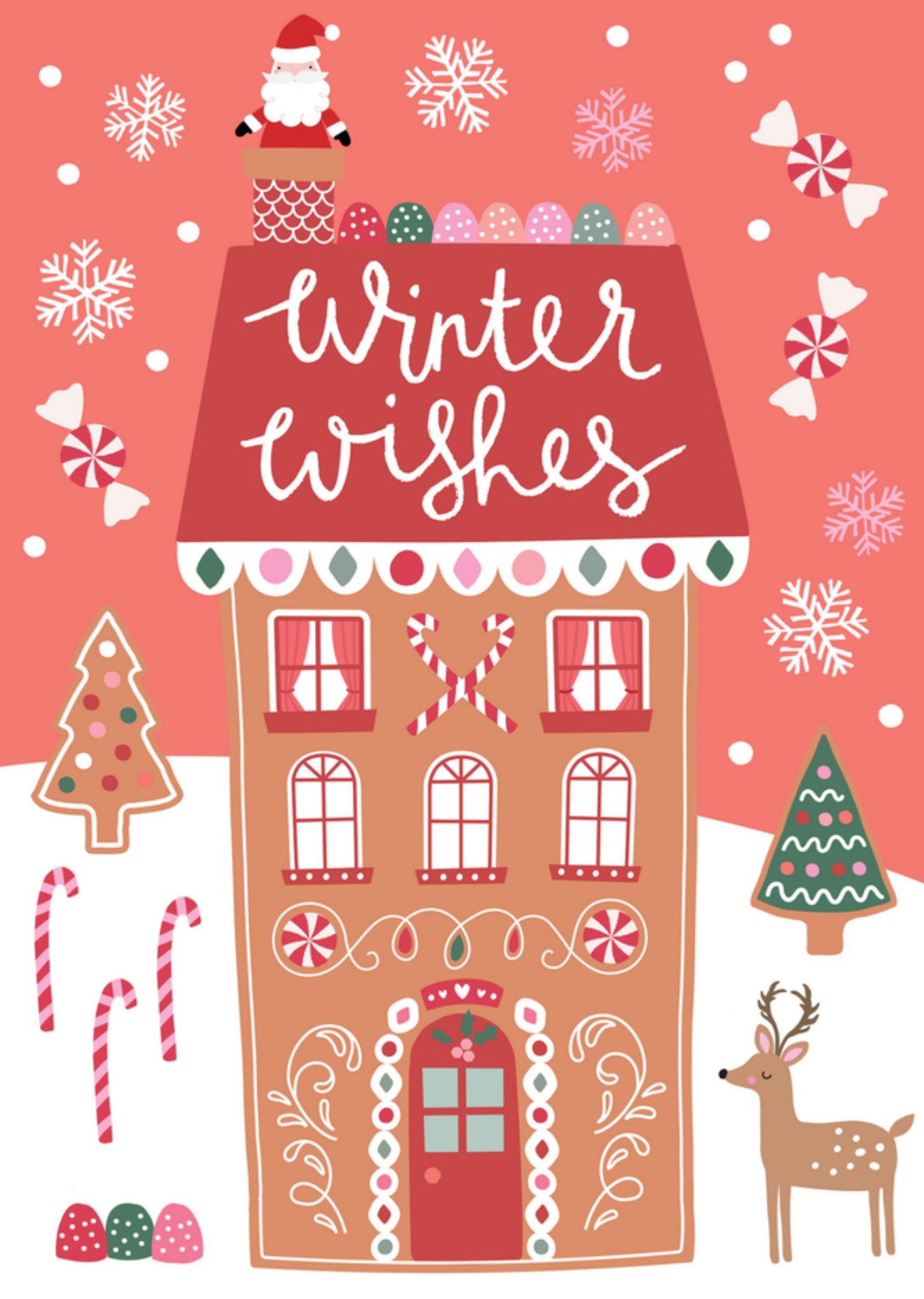 Natalie Alex Kerstkaart winter wishes Mifkins