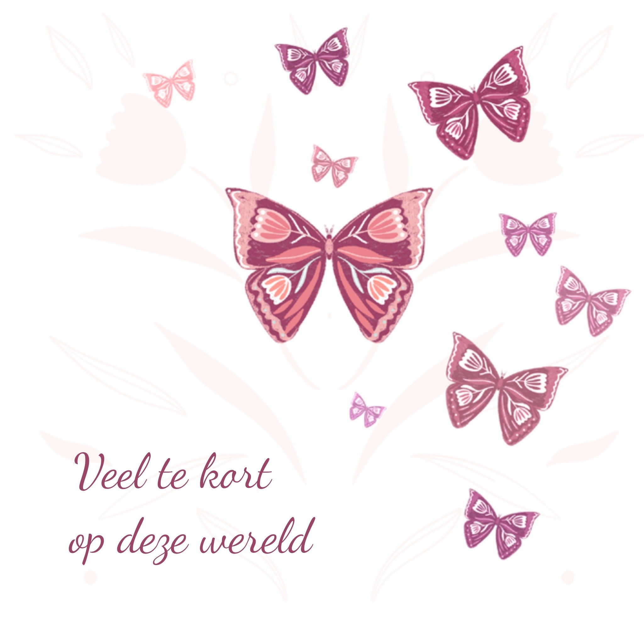 Greetz Condoleancekaart Verdriet Vierkant