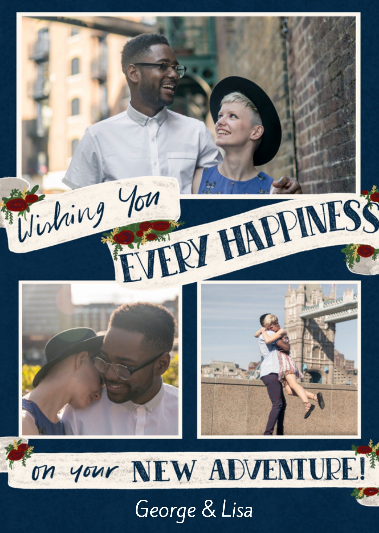 Greetz Huwelijkskaart fotokaart met naam Standard Card