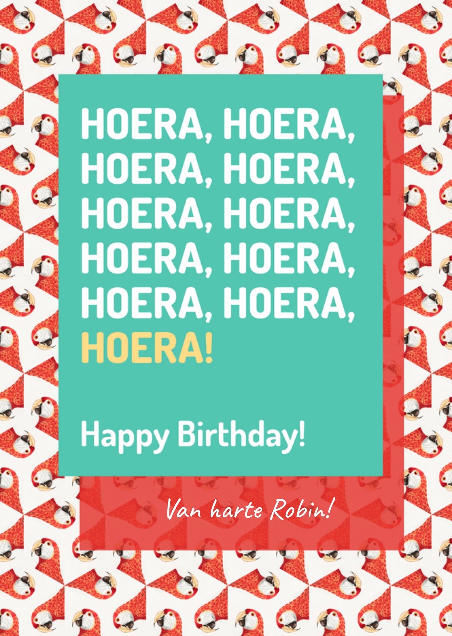 Verjaardagskaart Hoera! Kaart Love Repeat