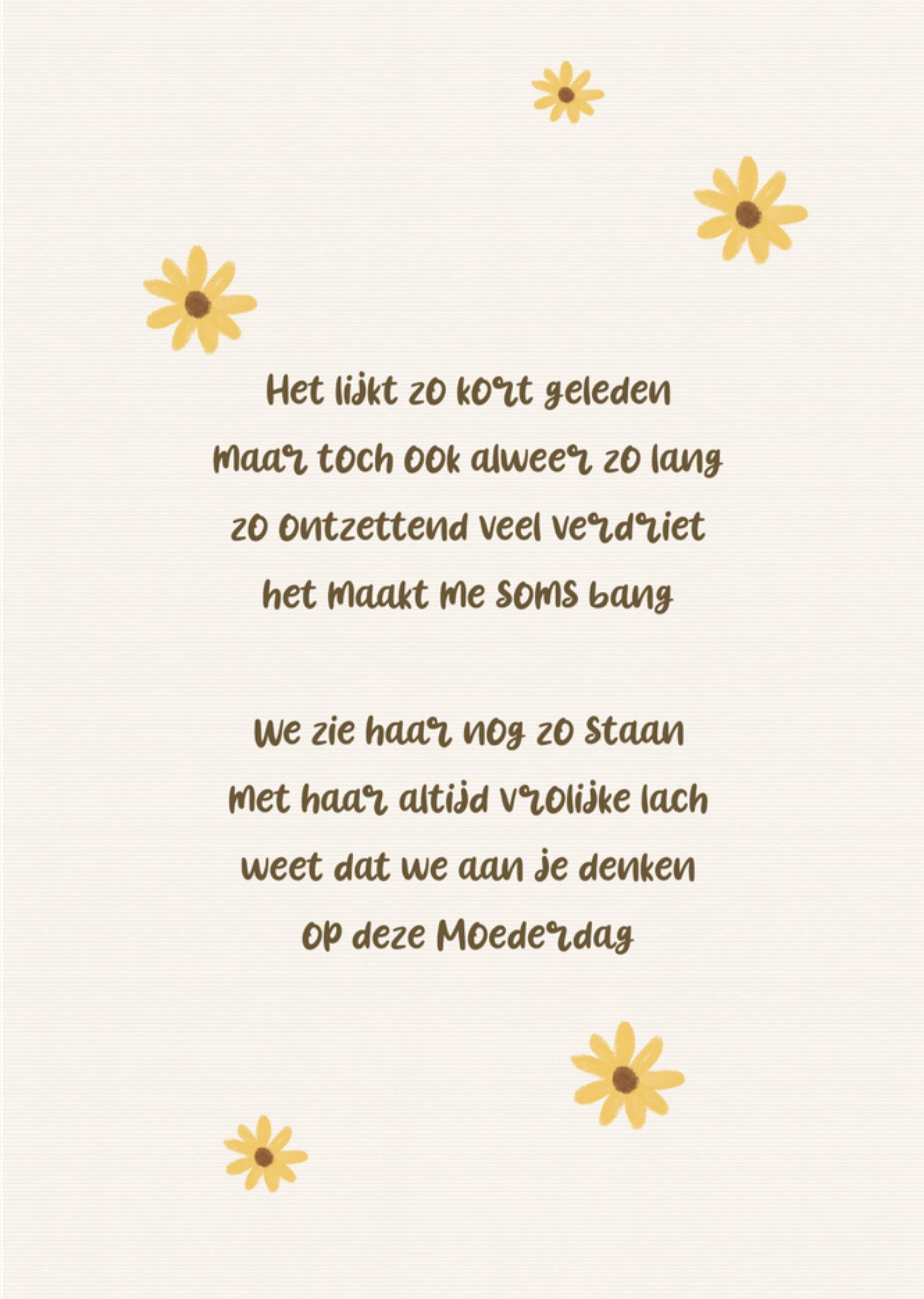 Moederdagkaart Poems Greetz