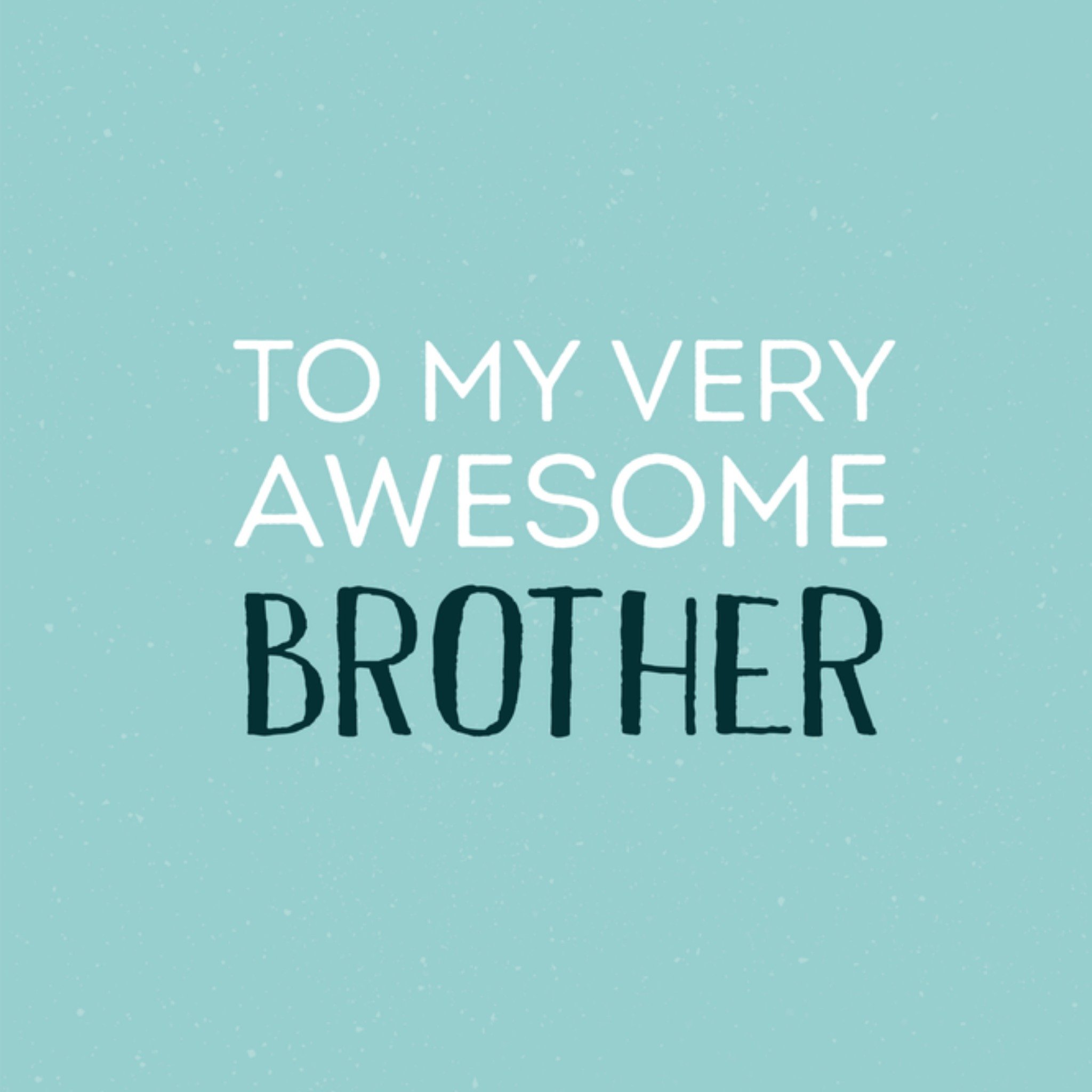 Greetz Broer en zus kaart broer Vierkant